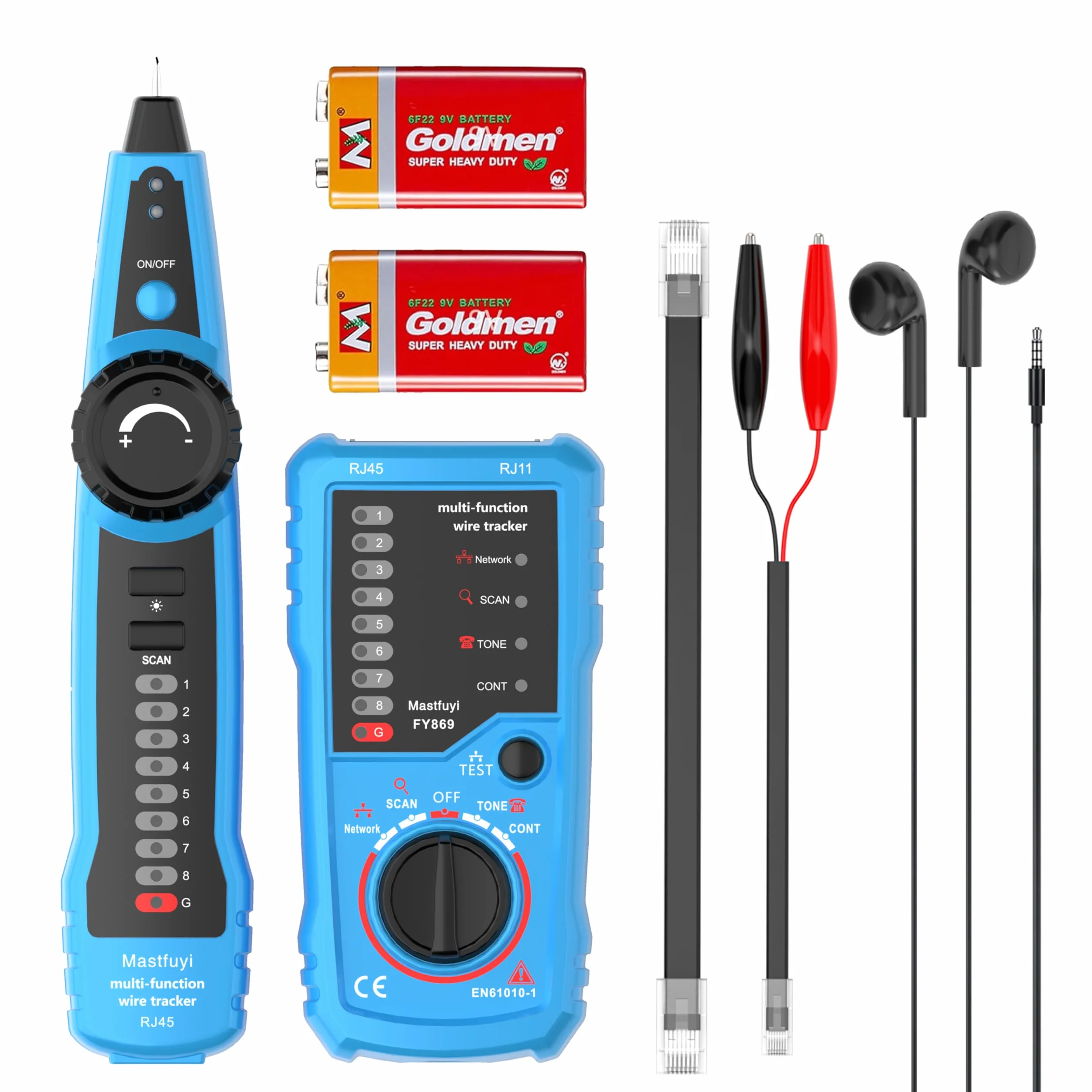Tester per cavi di rete, Wire Tracker multifunzione, Tracer con suono campione, RJ11 RJ45 Line Finder, rete Ethernet LAN Cat5 Cat6 cavo di manutenzione, collaudo della linea telefonica