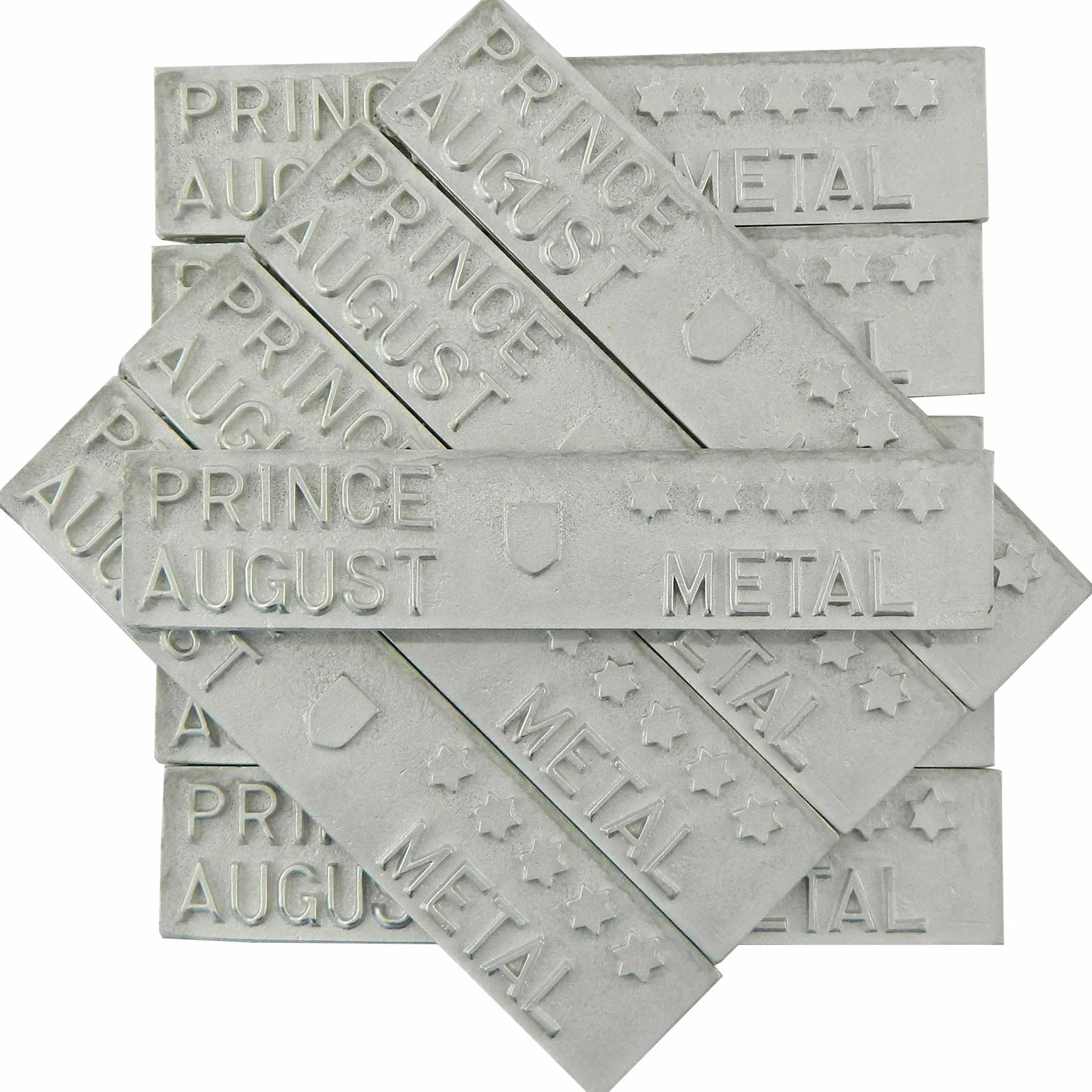 Prince August PA2101 - Lingotti in peltro a 5 stelle, 800 g, per fusione di miniature e gioielli