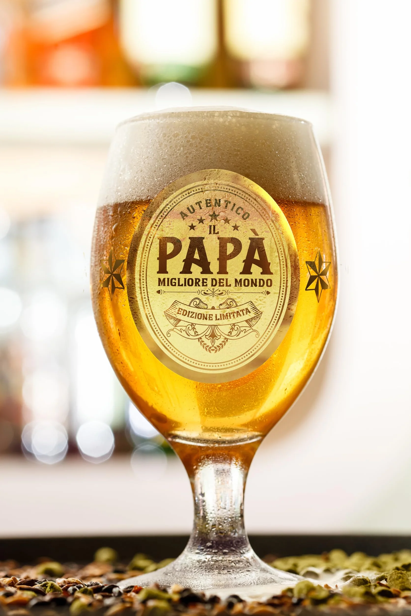 CROWNLY CRYSTAL® Regalo Papà Tazze Personalizzate Bicchieri Birra Idee Compleanno