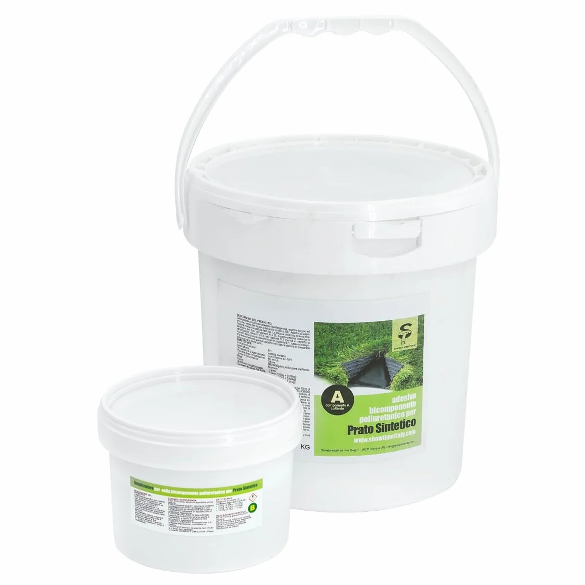 Colla Poliuretanica Bicomponente per Prato Sintetico parquet legno conf. 5 kg STI