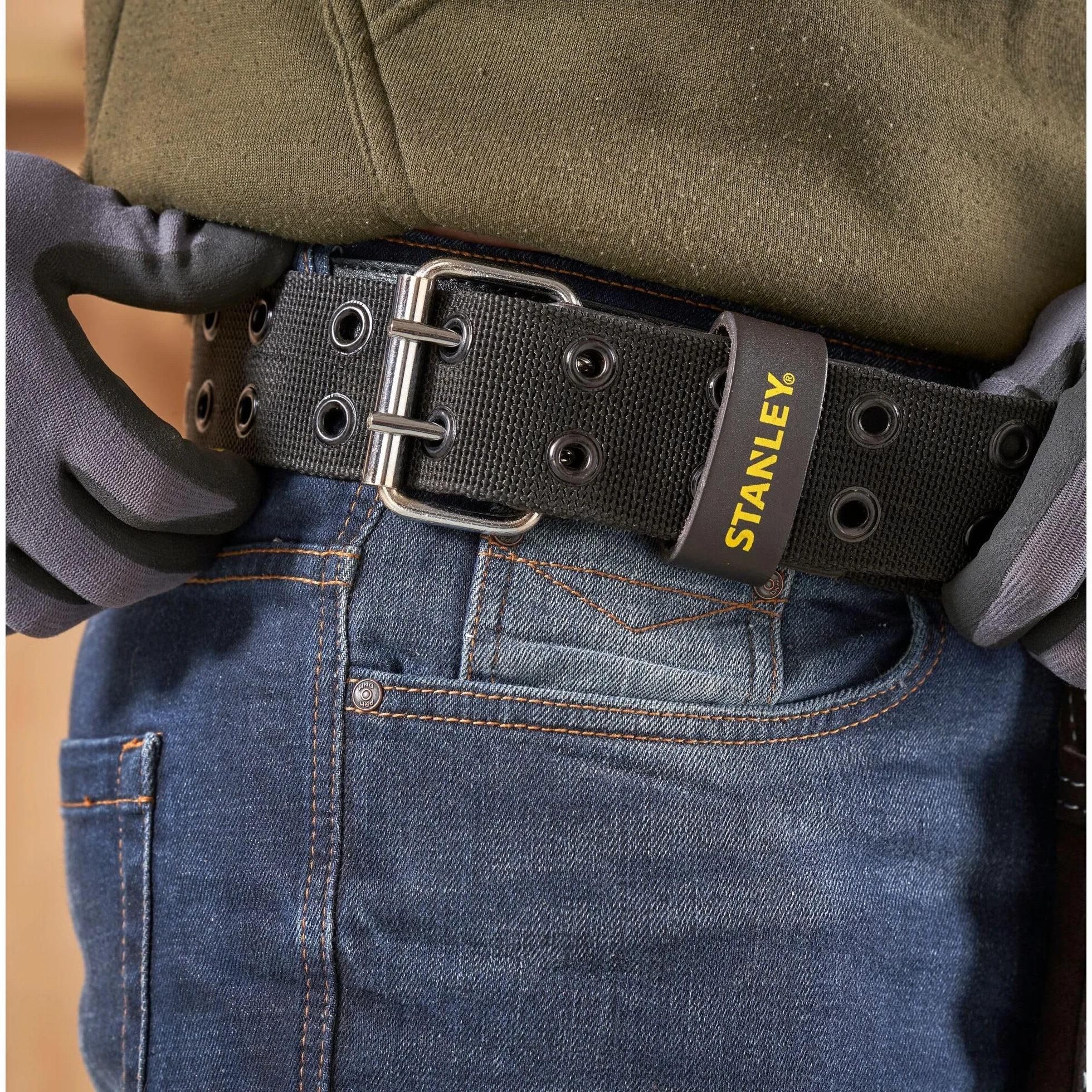 STANLEY STST1-80113 Doppio fodero porta utensili in cuoio