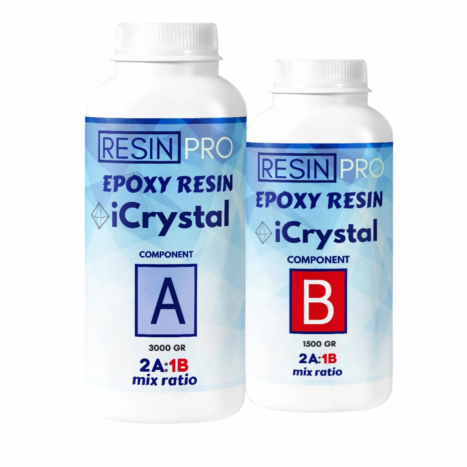 Resin Pro® RESINA EPOSSIDICA ICRYSTAL – 0,75 Kg: Ideale per la creazione di gioielli, River Table e Creazioni Artistiche - Certificata Atossica - Assistenza Tecnica in Italiano – 100% Made in Italy