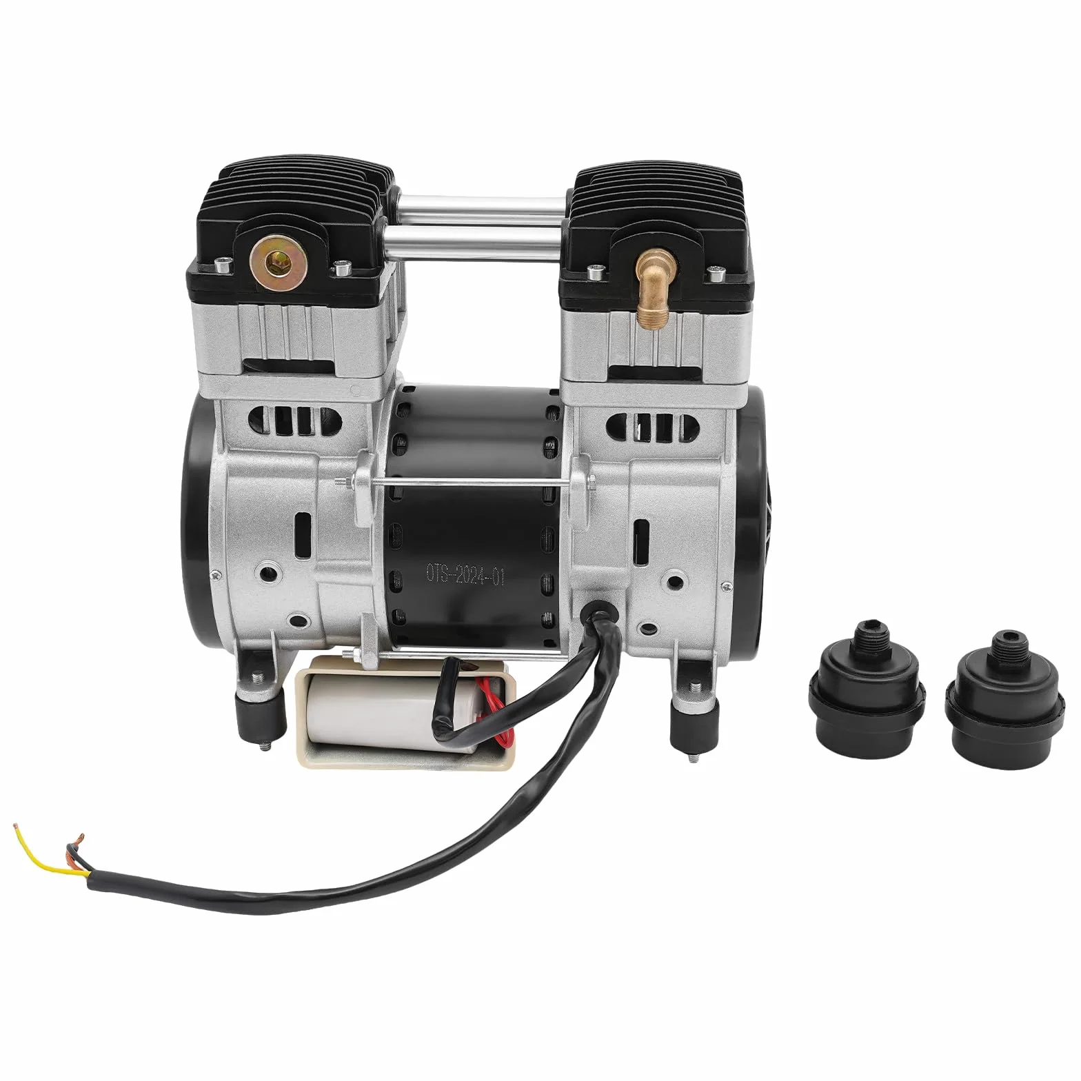 1500 W, testa della pompa, 220 V, 2800 giri/min, motore in rame puro con 2 silenziatori esterni e 4 piedini ammortizzanti, silenzioso, eccellente dissipazione del calore