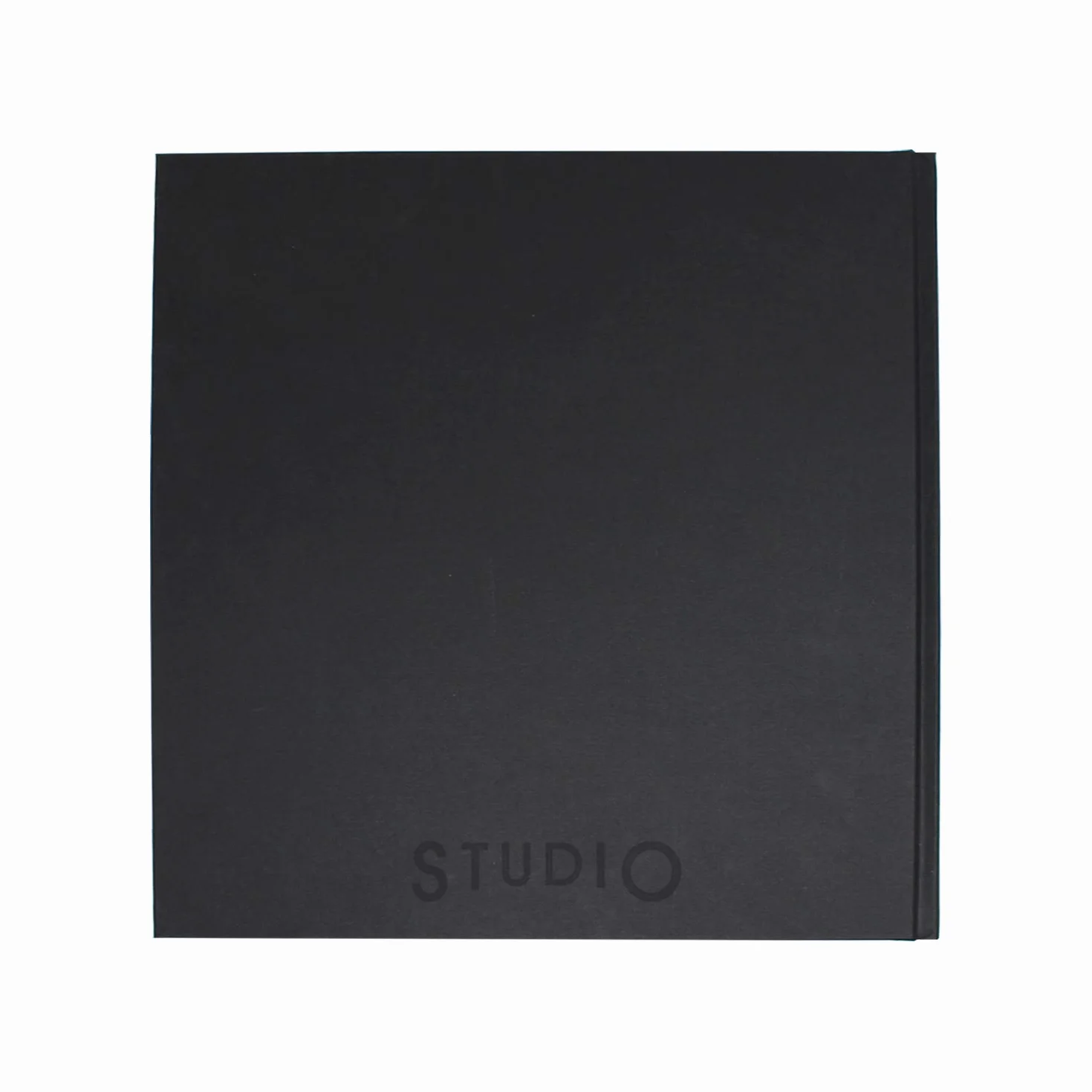 Artway Studio - Quadrato Quaderno da disegno brossato - 195mm - 92 facciate/46 pagine di carta a cartuccia da 170 gsm - Quaderno per schizzi cartonato nero