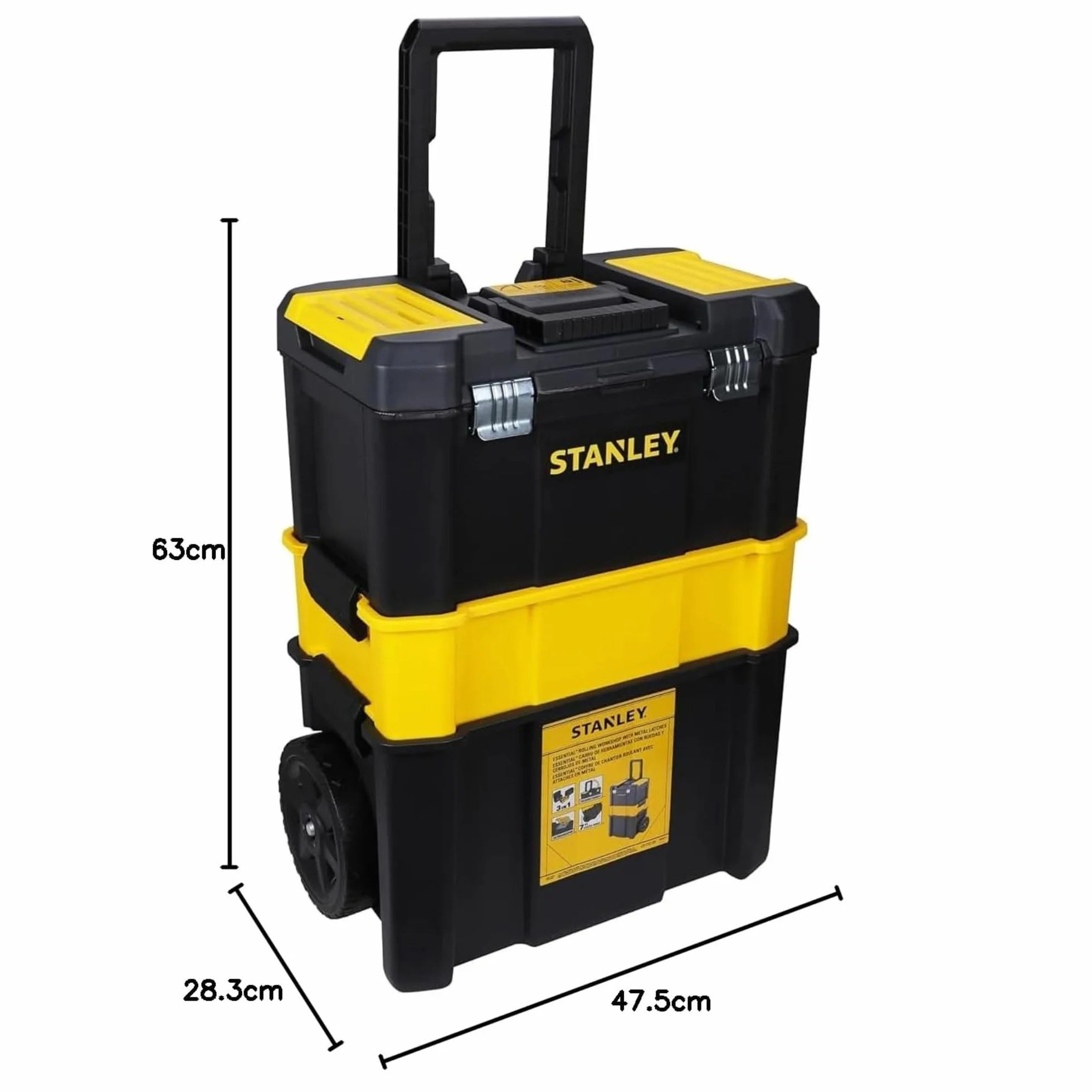 STANLEY Essential Rolling Workshop Toolbox 3-in-1 STST1-80151