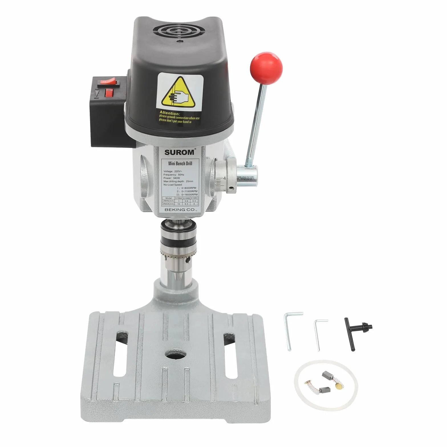 Trapano da tavolo portatile 340 W 5158A Mini trapano a colonna elettrico Trapano da banco portatile