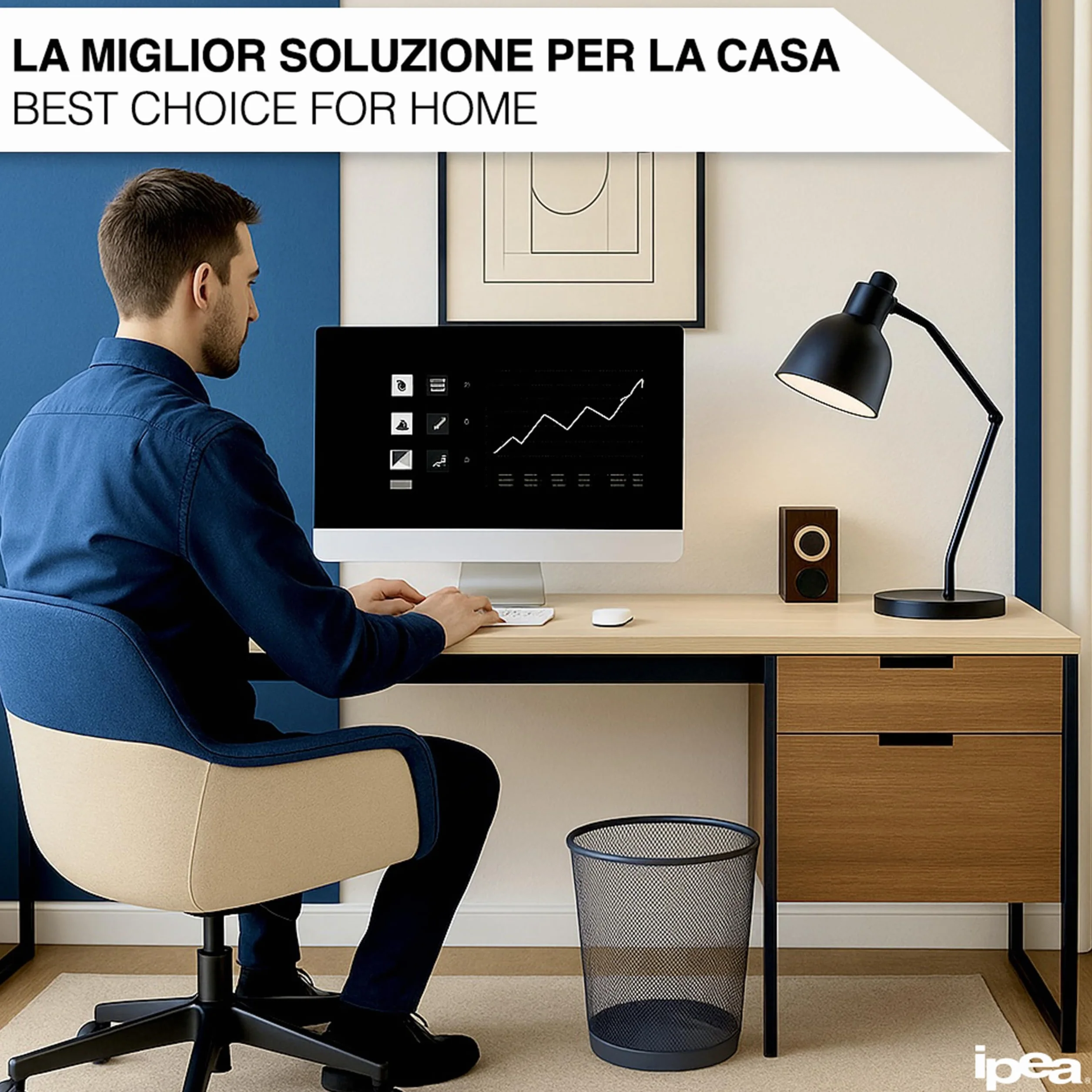 IPEA Cestino per la Carta in Rete Metallica Nero - 26 X 23 cm - Cestino Getta Carta Riciclaggio per Ufficio, Casa, Camera, Scuola - In Metallo - Cesto Spazzatura per Scrivania, Tavolo, Mobile