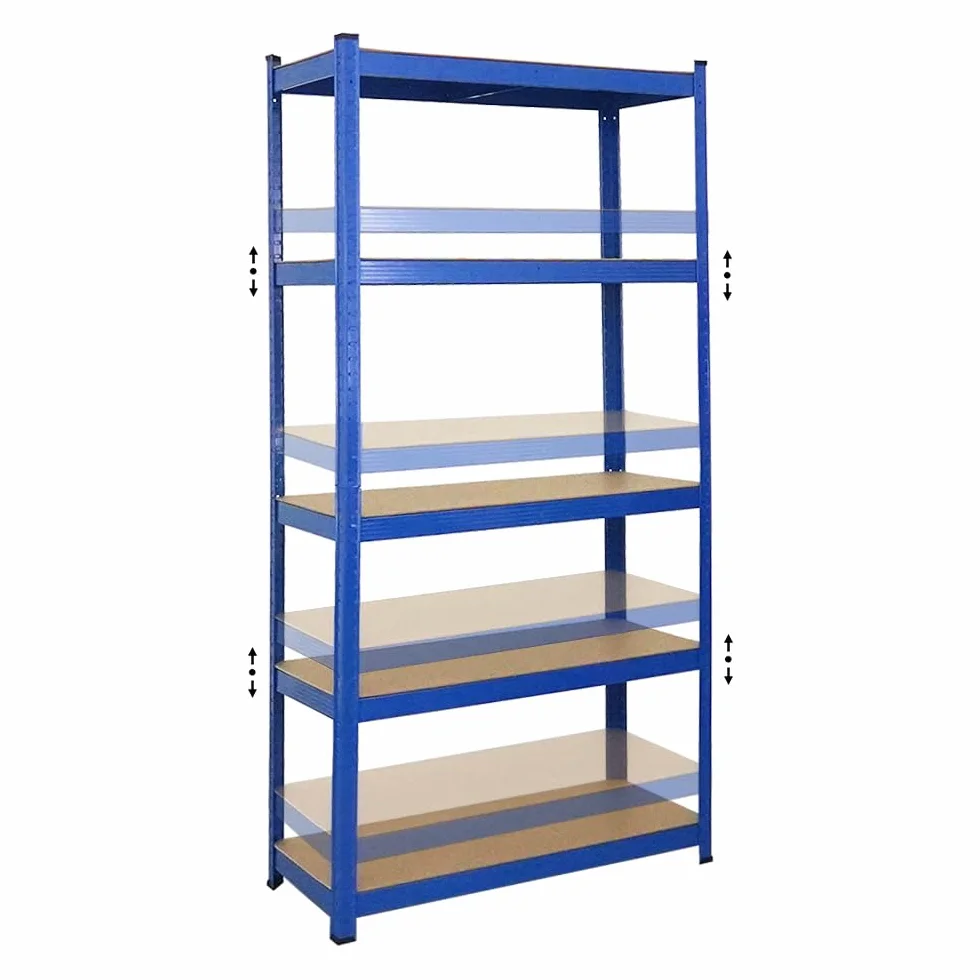 PROREGAL Scaffale per carichi pesanti Ragnar | AxLxP 180x90x40cm | Portata per ripiano 175kg | Blu