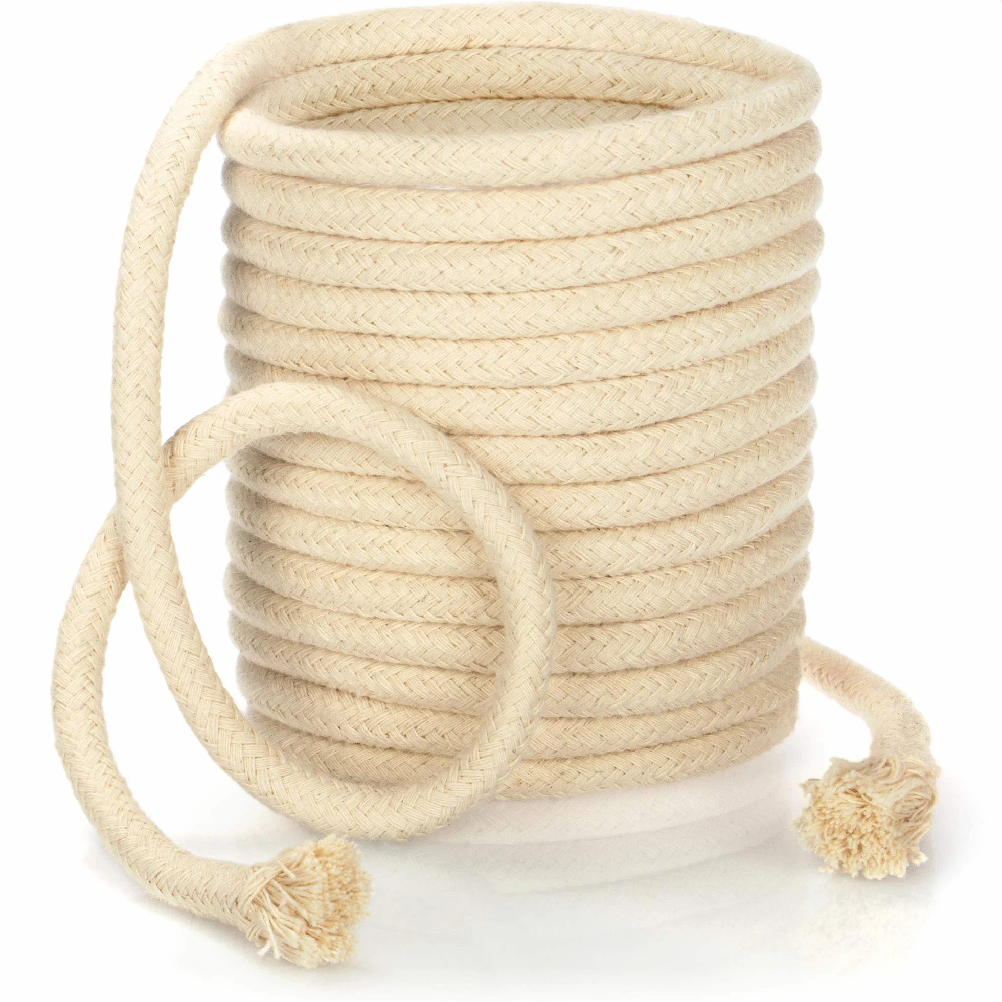 COM-FOUR® Stoppino per lampade a olio tagliabile a misura - stoppino di ricambio per torce da giardino, torce in bambù - 500 cm x Ø 8 mm (500 cm x 8 mm)