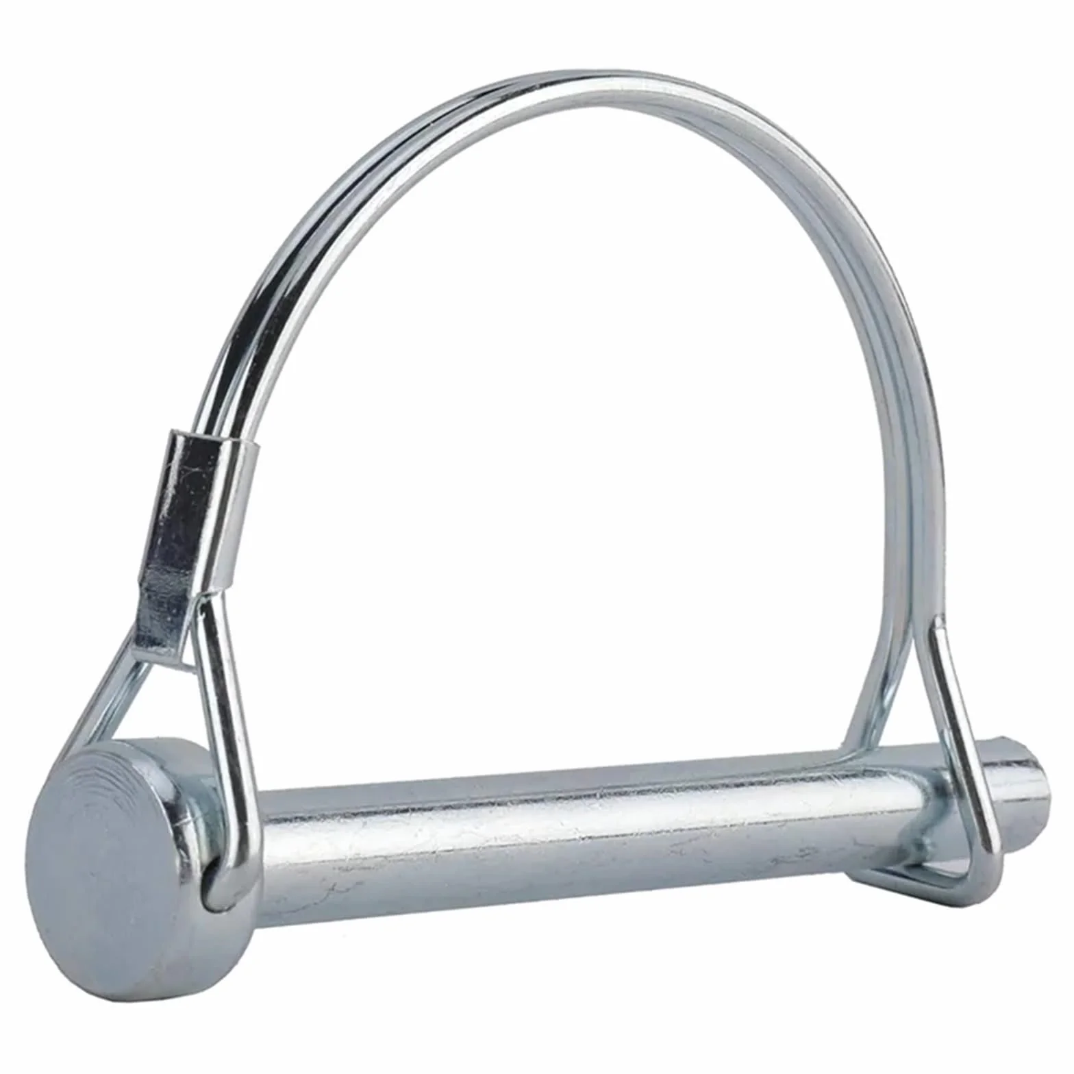 Perno di accoppiamento for rimorchio, perno bloccaggio dell'albero 70x8mm Argento Confezione da 10 perni del filo attacco con fermo for ad arco tondo