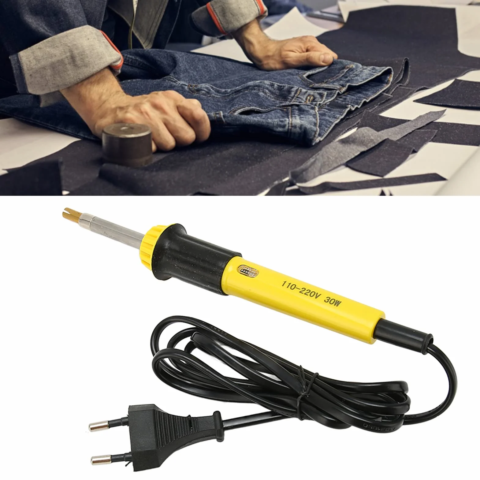 Hotfix Applicatore di Strass, Ferro Professionale da 30 W su Strumento di Fissaggio a Caldo Fai-Da-Te Applicatore di Incastonamento di Strass, Applicatore di Fissaggio a Caldo Semiautomatico a Risparm