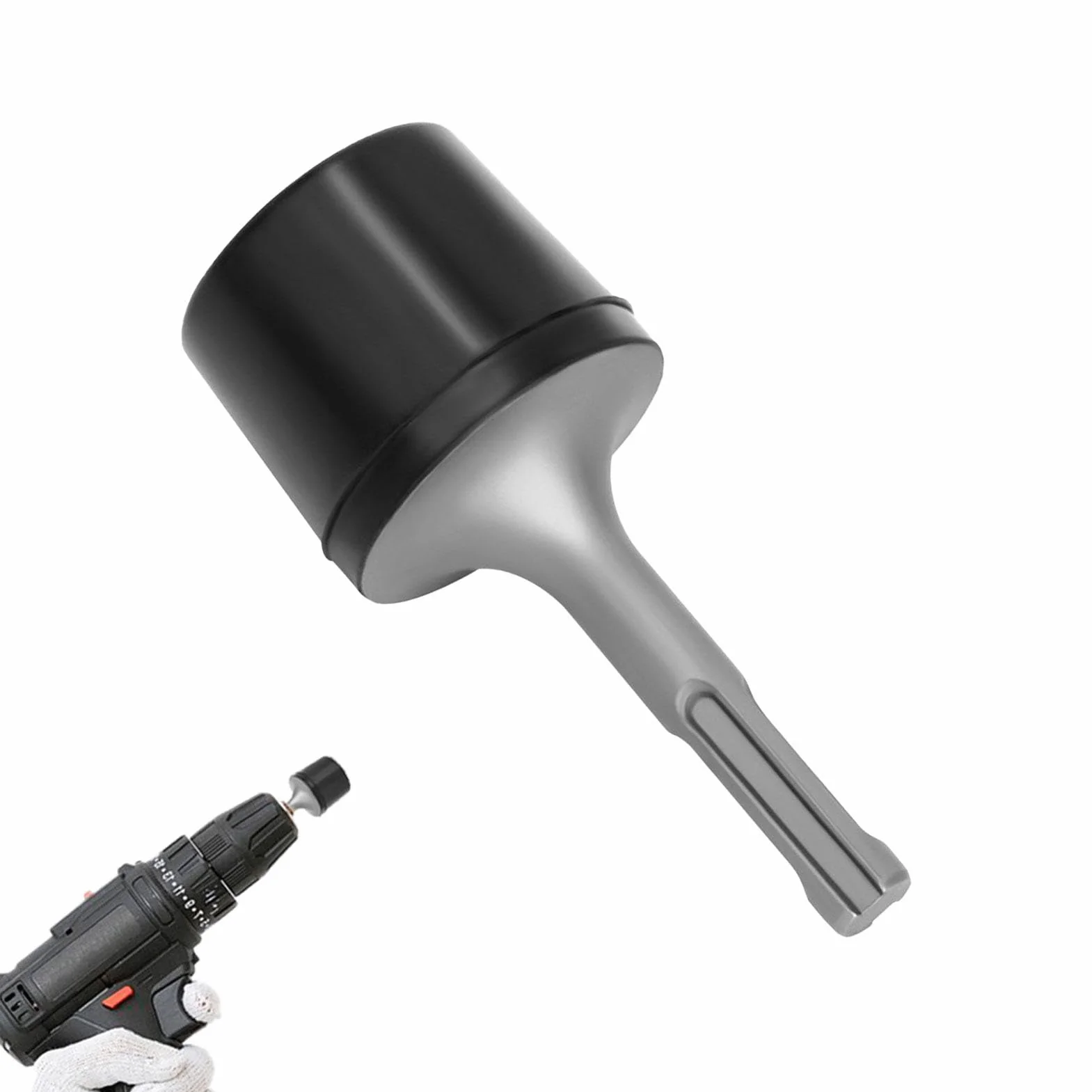 Martello elettrico in gomma | Martello vibratore per termosifoni con gambo rotondo per di piastrelle, costruzione e sigillatura di bordi in gomma ad alta durezza | Strumento professionale per la