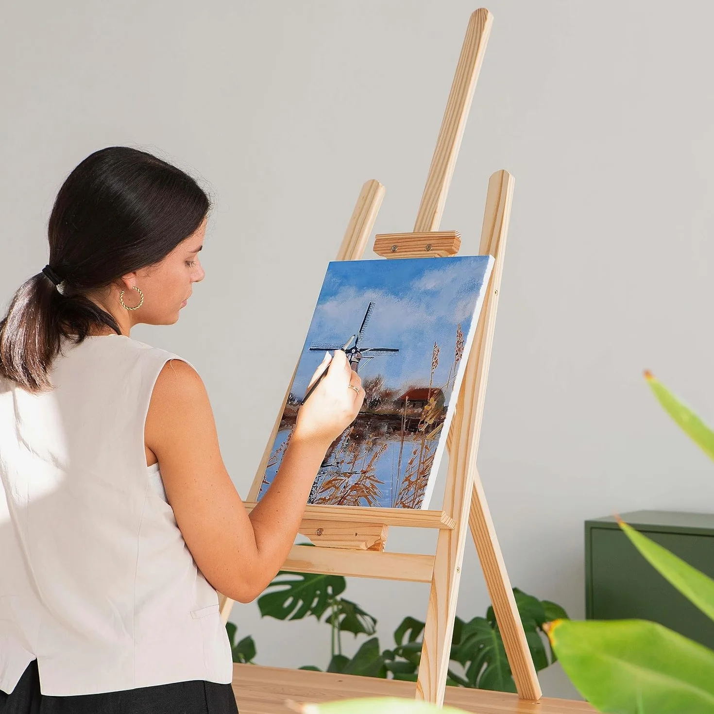 Elan Tela per Dipingere 20x30, Set da 6 Tele per Dipingere 20x30, 100% Cotone Tele Pittura, Canvas for Painting 280GSM, Tela 30x20