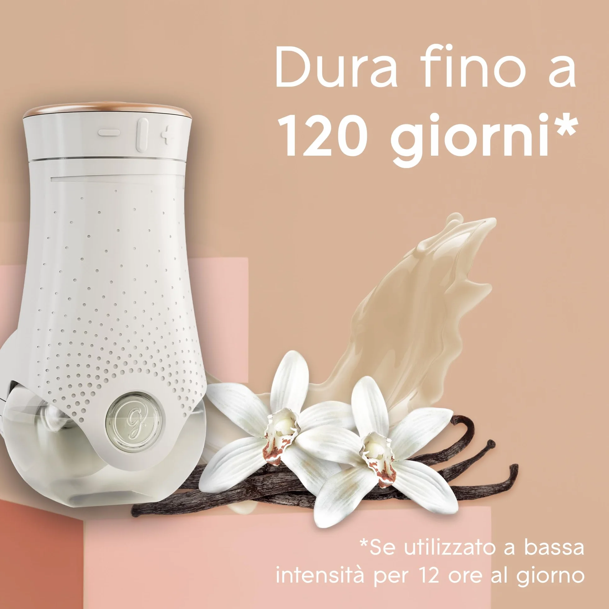 Glade Profumatore per Ambienti con Olii Essenziali Vaniglia 1 Diffusore 3 Ricariche