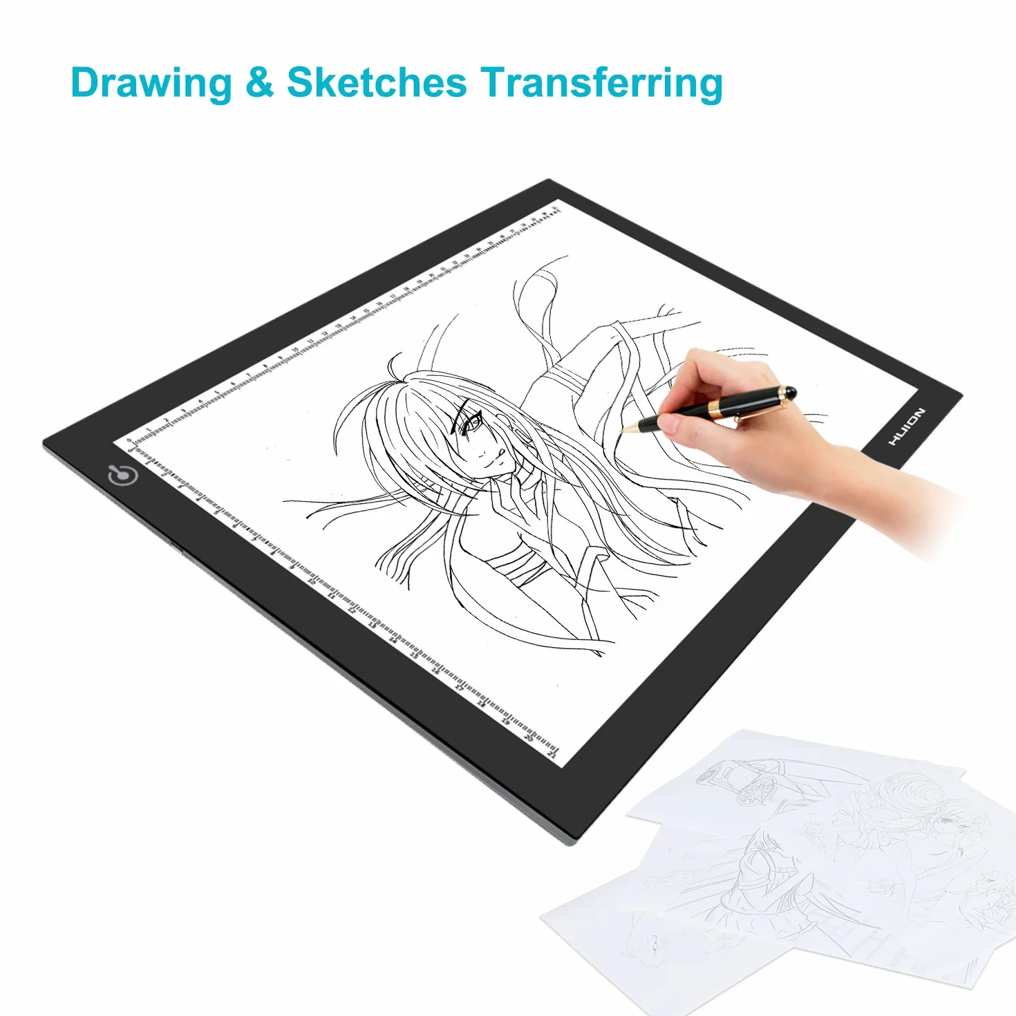 HUION® L4S USB 36x27cm Tavola Luminosa Led Tavoletta Luminosità Portatile Light Board Luminosità Regolabile Tracing Light Pad per Disegnare Schizzi, Gli Artisti, Disegnare, Animazion