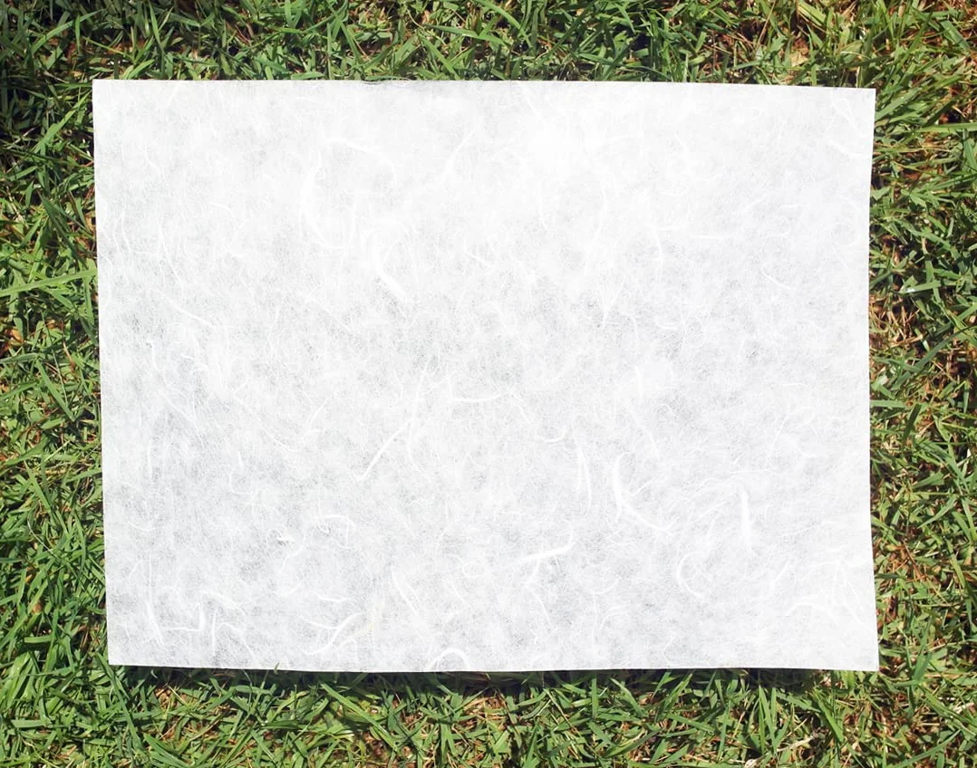 Fogli di carta di gelso bianco per origami, design artigianale, tessuti per washi, per la creazione di biglietti e decoupage su vetro (21,6 x 27,9 cm) (25 fogli)