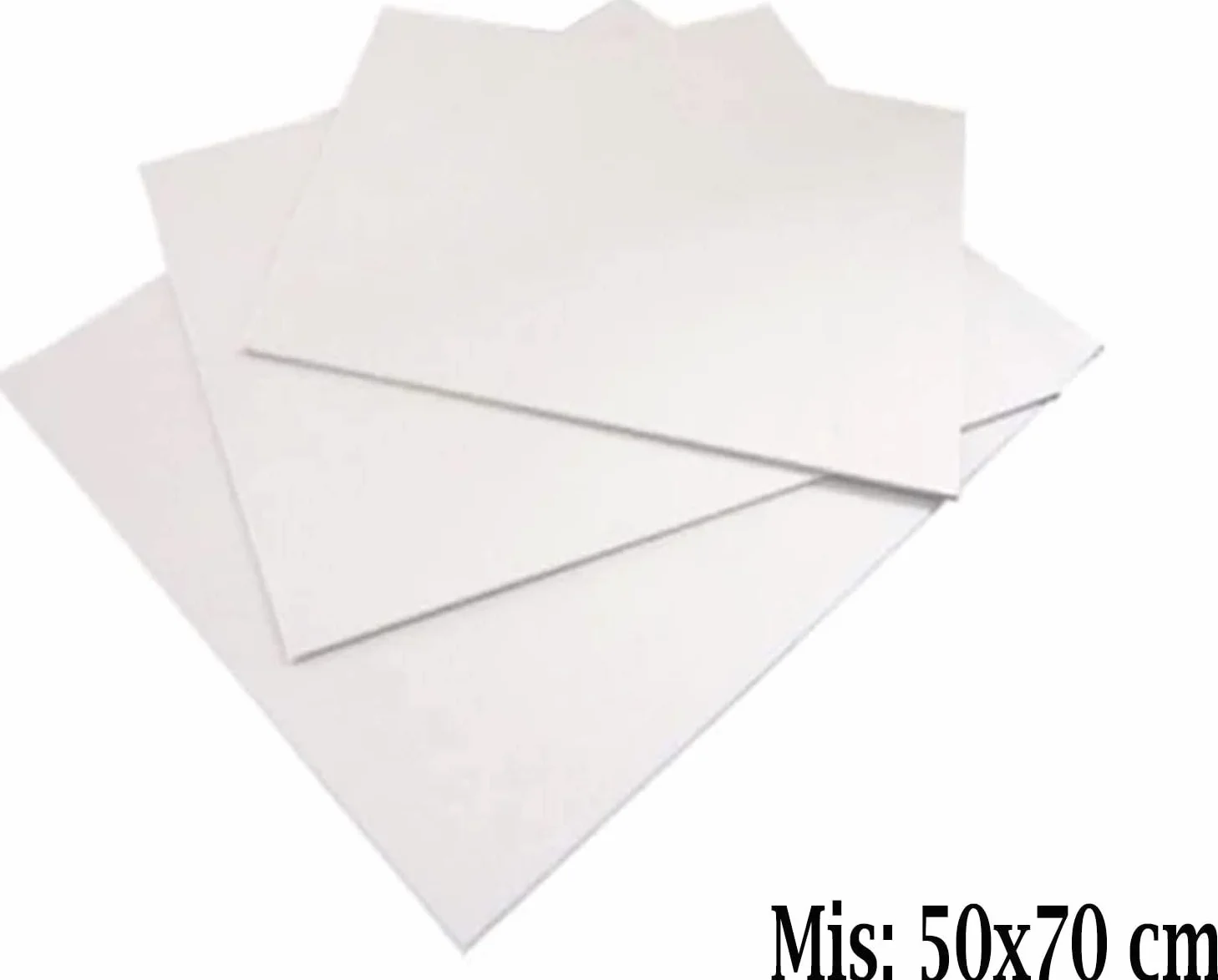 Cartone TELATO per Pittura 50x70 CM Spessore 3mm Pannello Bianco ARTISTI DIPINGERE Disegno
