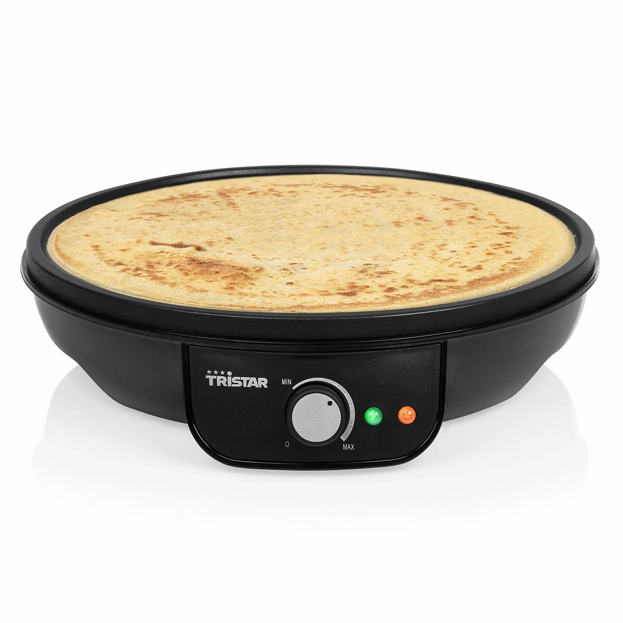 Tristar Piastra per Crepes BP-2637, Waffle e Piadine, 1000 watt, Diametro da 30 cm, Antiaderente