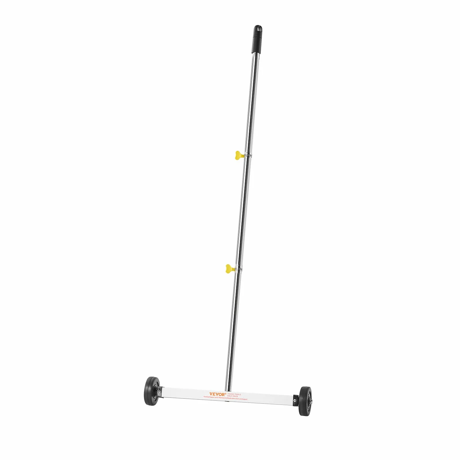 VEVOR Spazzatrice Magnetica con Ruote per Chiodi Spazzatrice Magnetica Leggera con Manico Regolabile Raccoglie Chiodi e Viti, Facile Pulizia per Garage, Progetti di Copertura, Carico 4,5 kg
