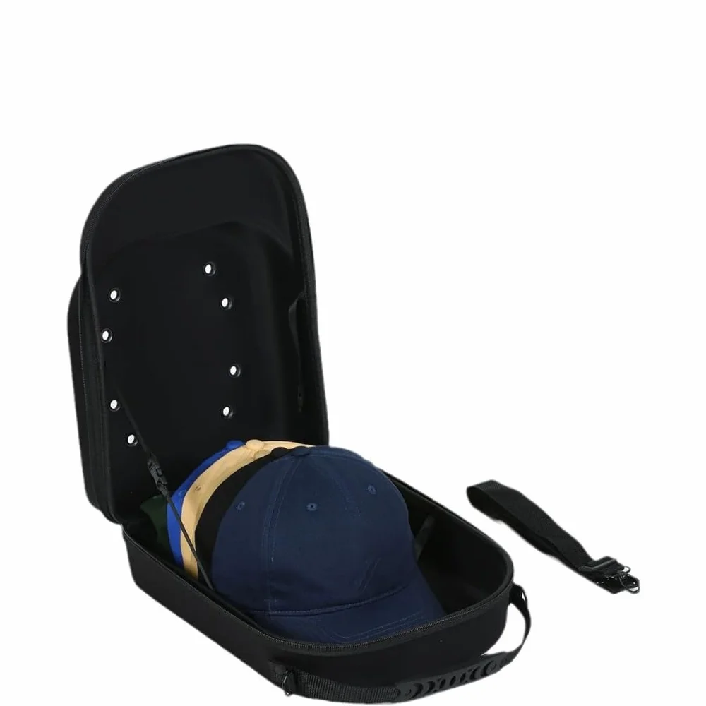 Borsa porta-cappelli da baseball in EVA, portatile e resistente alla pressione, adatta per i viaggi, per riporre cappelli da baseball.