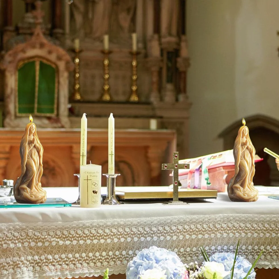 Stampi in Silicone per Statuette Religiose, 3D Stampo per Candele per Pasqua, Stampi per Decorazioni per la Casa e Creazione di Candela Fai Da Te, Decorazione di Torte e Sapone