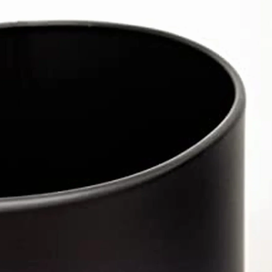 Danieli Ho.Re.Ca. Cestino Gettacarte CES021 | Cestino Ufficio Verniciato a Polveri | Cestino Spazzatura con Anello in Acciaio | Centimetri Ø 25 x 61 | Litri 18 | Nero