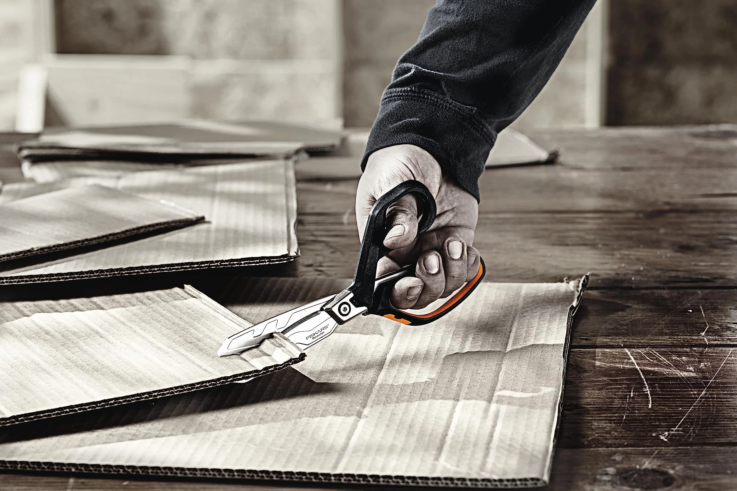 Fiskars Forbici per lavori Pesanti, Arancione/Nero, 1027204