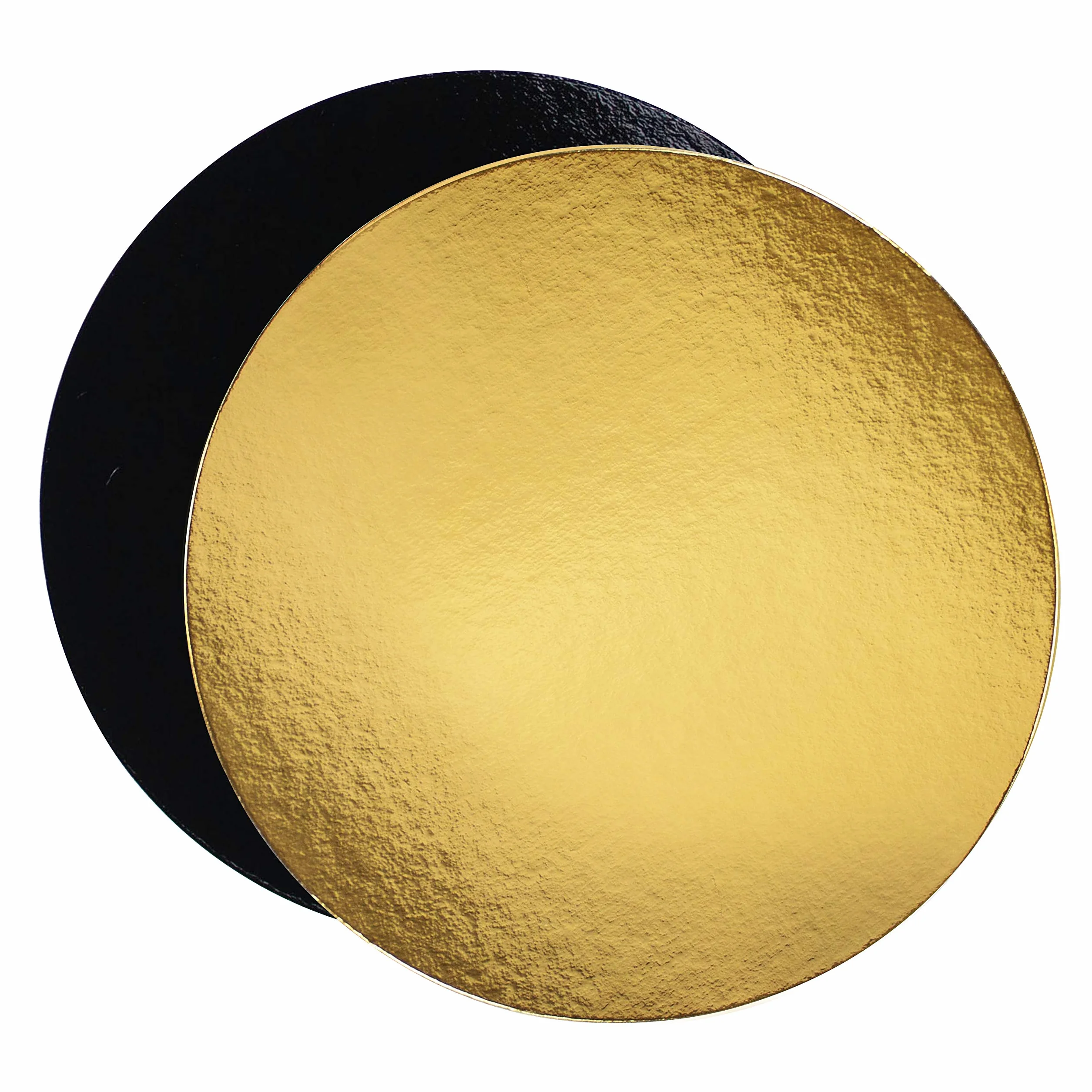 Set di 10 supporti per torte in scatole Oro/Nero 30 cm