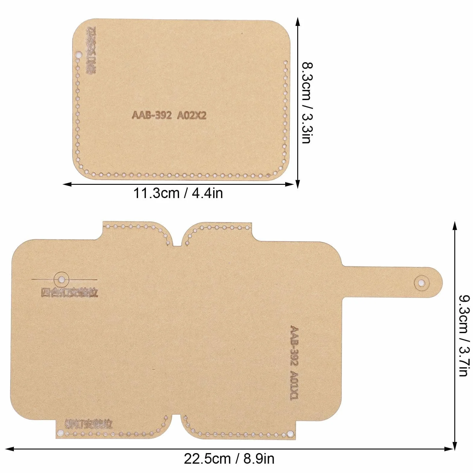 Modello Di Borsa in Acrilico Stampo Artigianale in Pelle Acrilico Trasparente Stencil Artigianato in Pelle, Stencil Per Trapuntatura in Pelle Per Strumento Di Stampo Per Artigianato in Pelle Fai Da Te