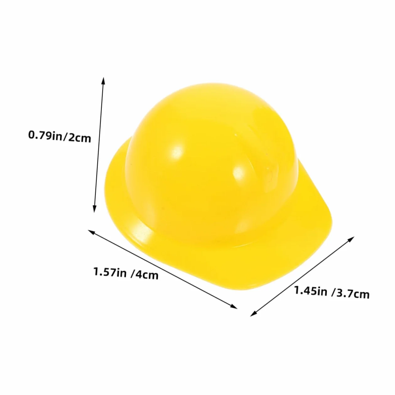ibasenice Mini Casco Da Costruzione in Plastica Resistente 60 Pezzi, Cappelli Di Sicurezza Per Bambole e Animali Domestici, Decorazione Fai Da Te Per Tappi Di Bottiglia e Feste