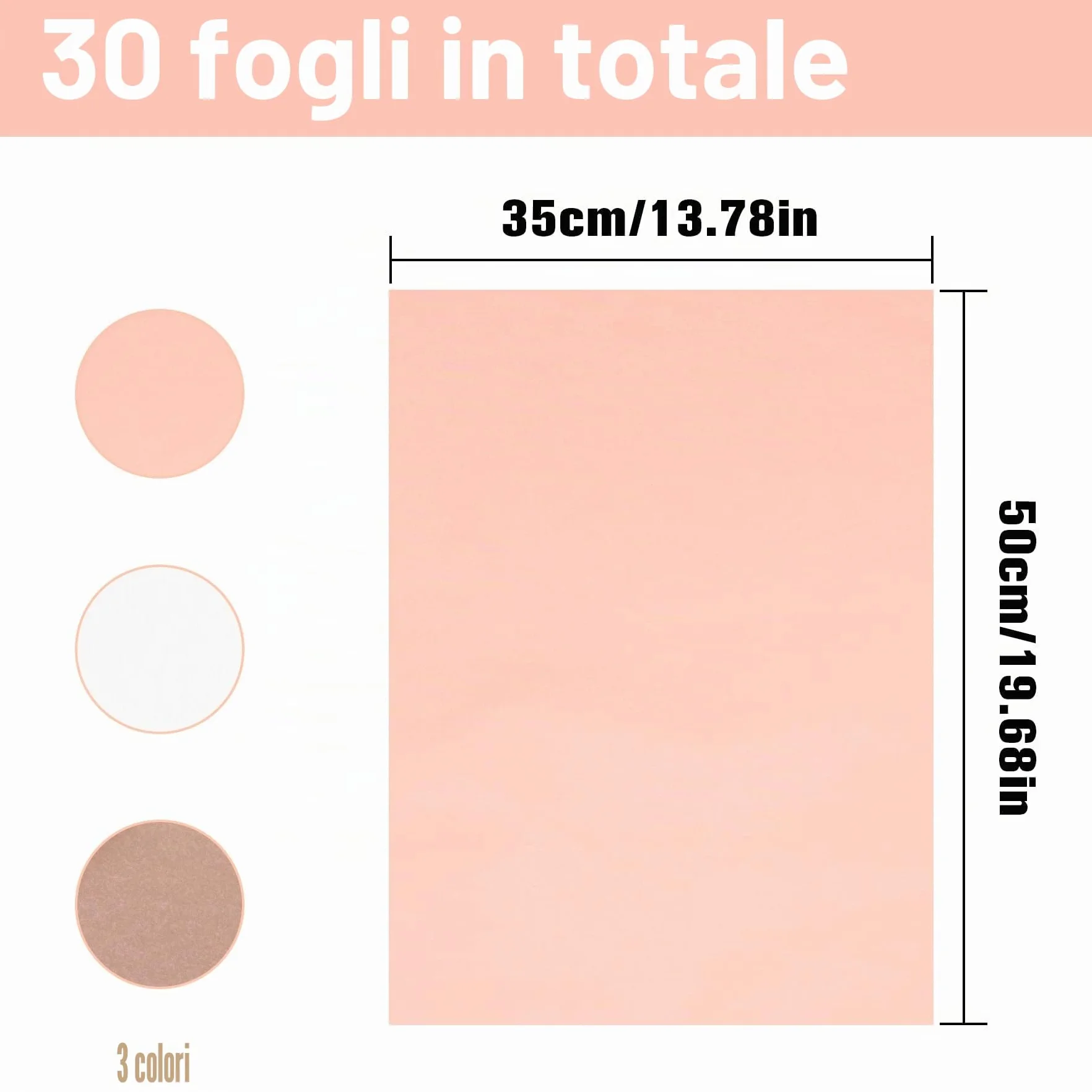 Larcenciel Carta Velina, 30 Fogli Carta Velina Rosa Adolescente Perlescente per Sacchetti Regalo, Squisita Pacchi Regalo Glitterata per Feste, Matrimoni, Compleanni, Artigianato, 50x35 cm