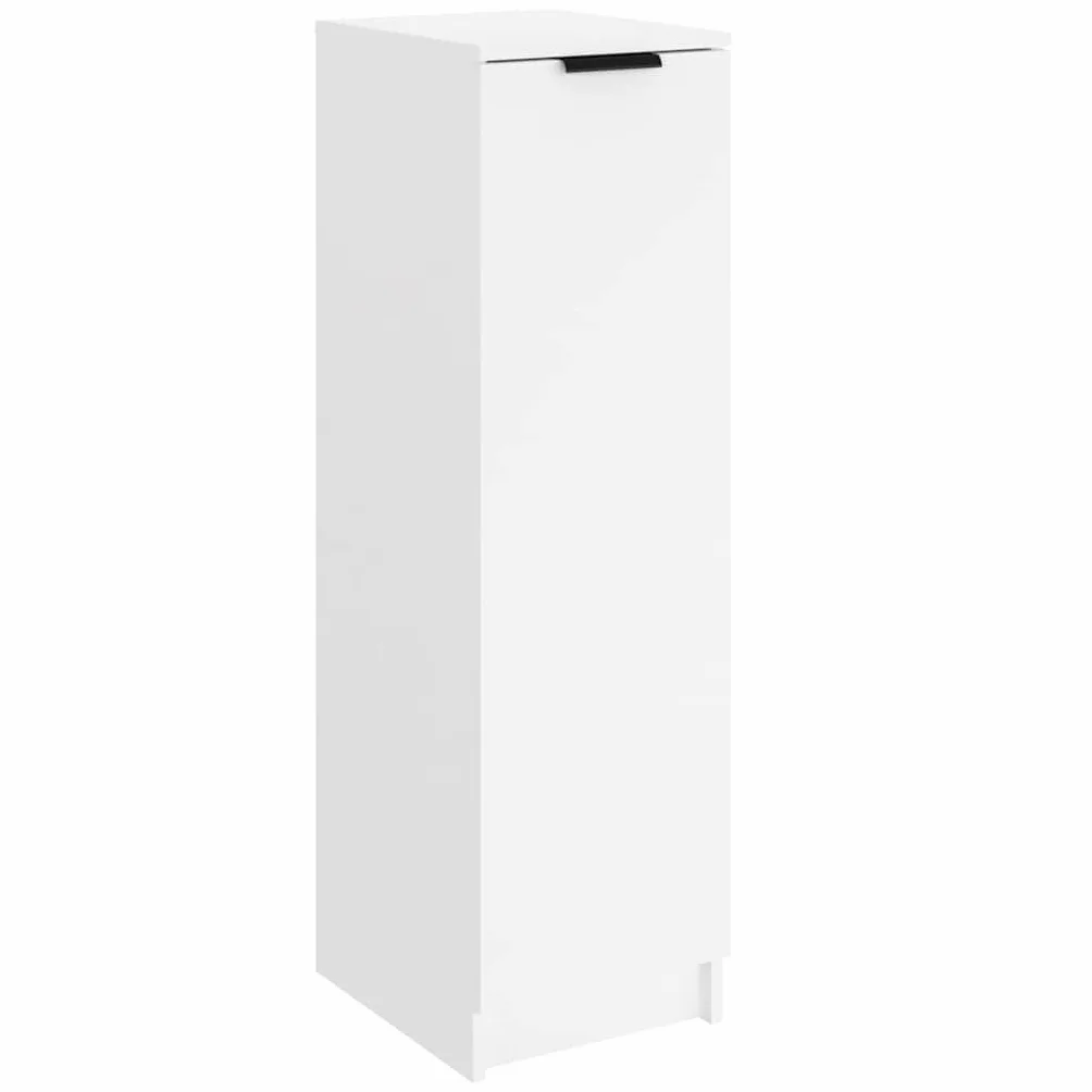 vidaXL Scarpiera Bianca 30x35x100 cm in Legno Multistrato