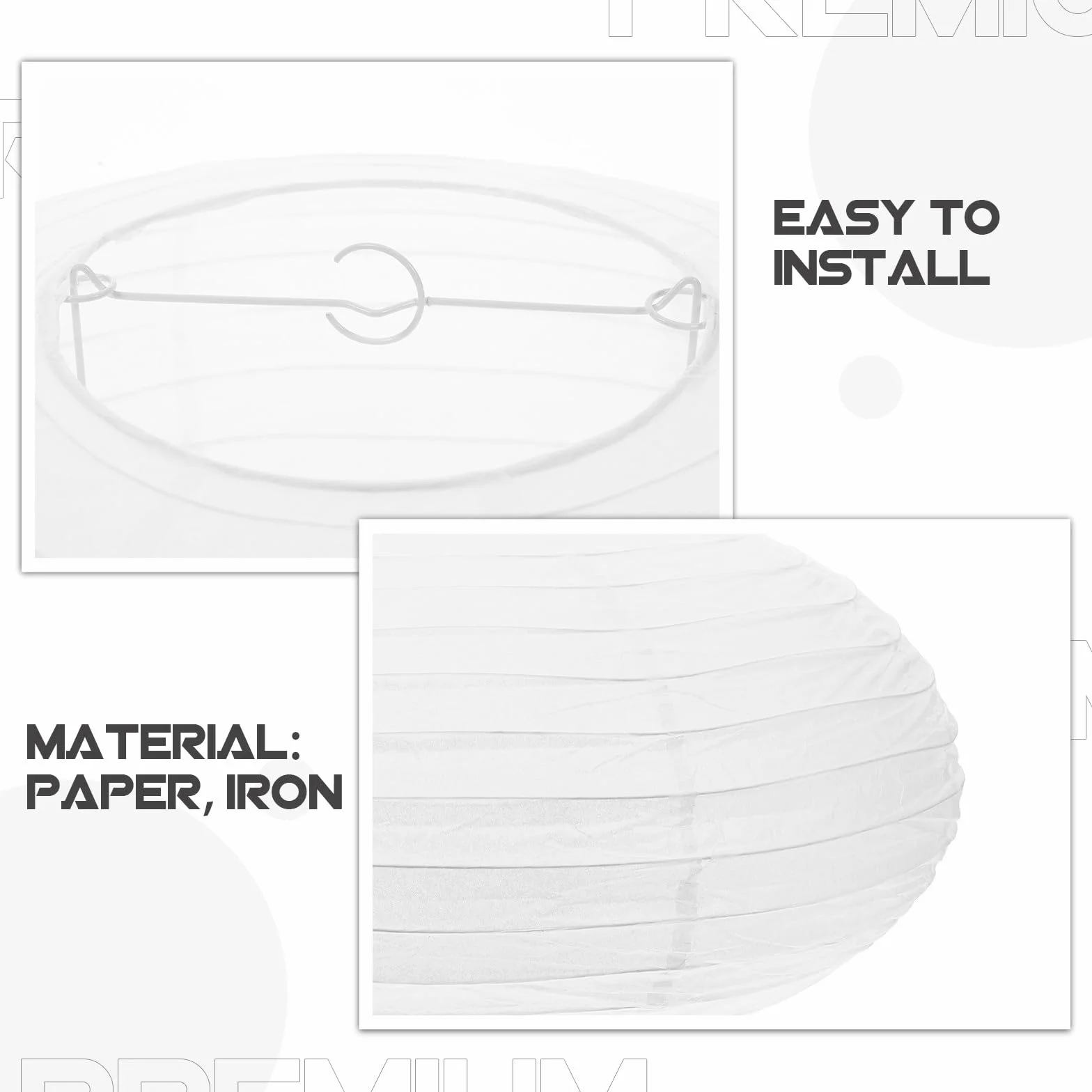 CALLARON Lanterna di Carta Ovale Paralume Pieghevole in Carta di Riso Lampada Appesa per Casa e Decorazioni Boho Stile Tradizionale Cinese Giapponese