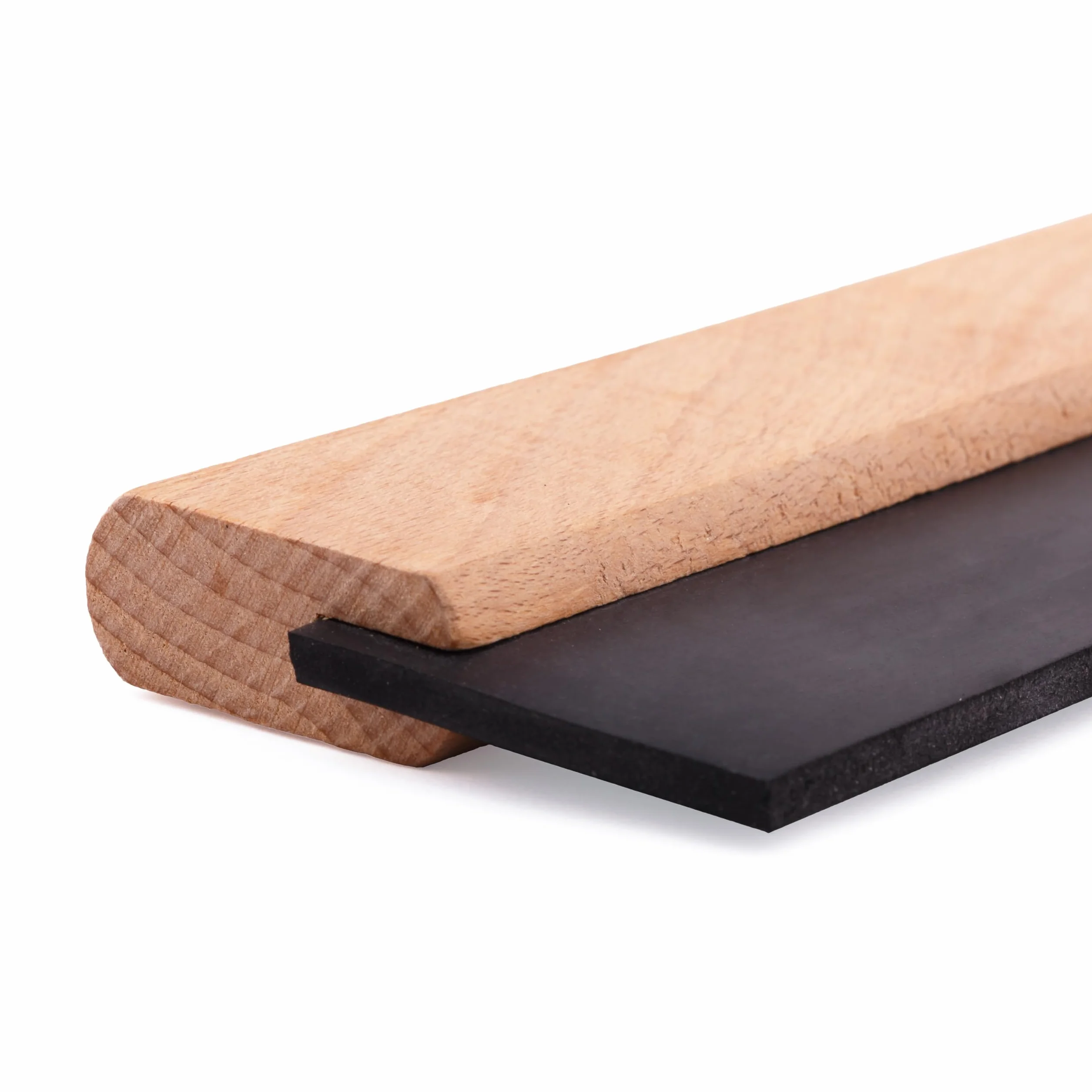 MIVOS Spatola in gomma - Set di spatole per piastrelle - 150 mm - 200 mm - 250 mm - 300 mm - Manico in legno per stuccare - Gomma per stuccare - Stuccatura - Made in EU
