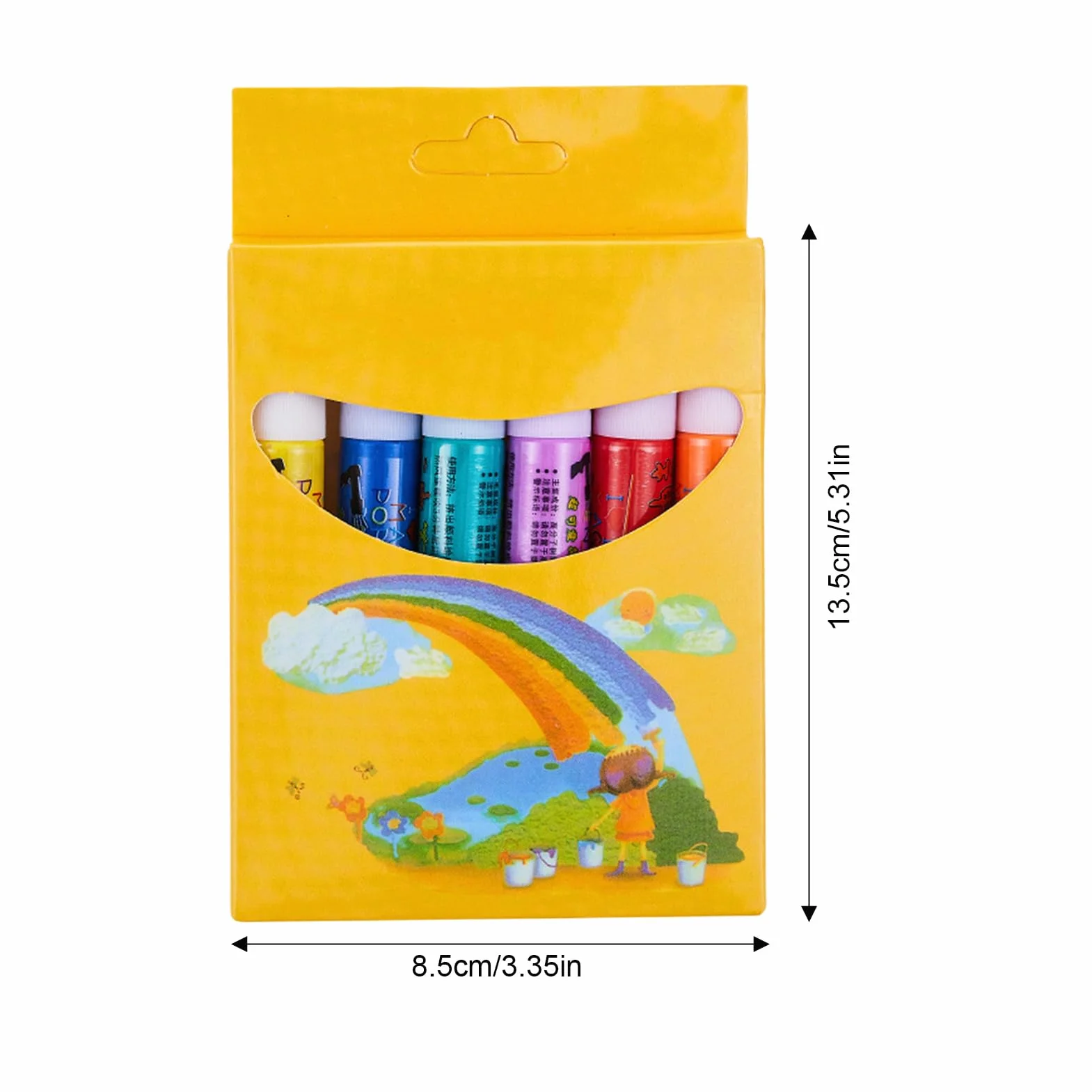 Penne colorate per popcorn Bubble Puffy Art Safe, stampa bolle, graffiti per biglietti