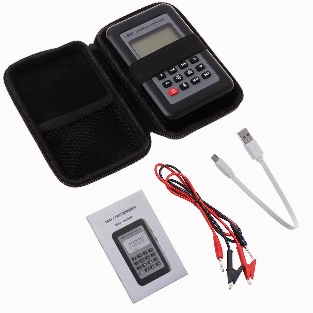 Toplionace LB02 Corrente di Resistenza Voltmetro Generatore di Segnale Sorgente Calibratore di Processo Display LCD 4-20mA / 0-10V / mV