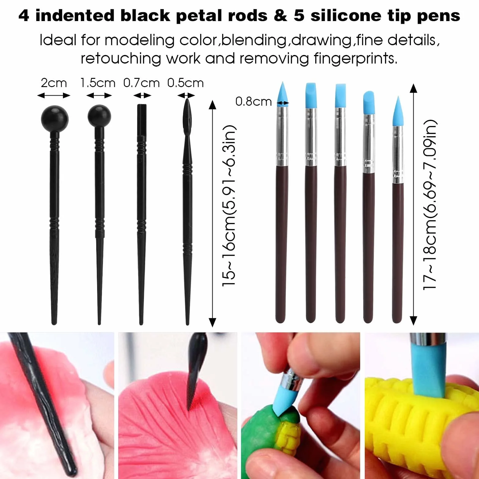 Attrezzi Ceramica, 42 Pezzi Kit Argilla Da Modellare,Attrezzi Scultura,Ceramiche Di Attrezzi Sculpting Tool Con Borsa Per La Conservazione Per l'Argilla, La Scultura e l'Artigianato