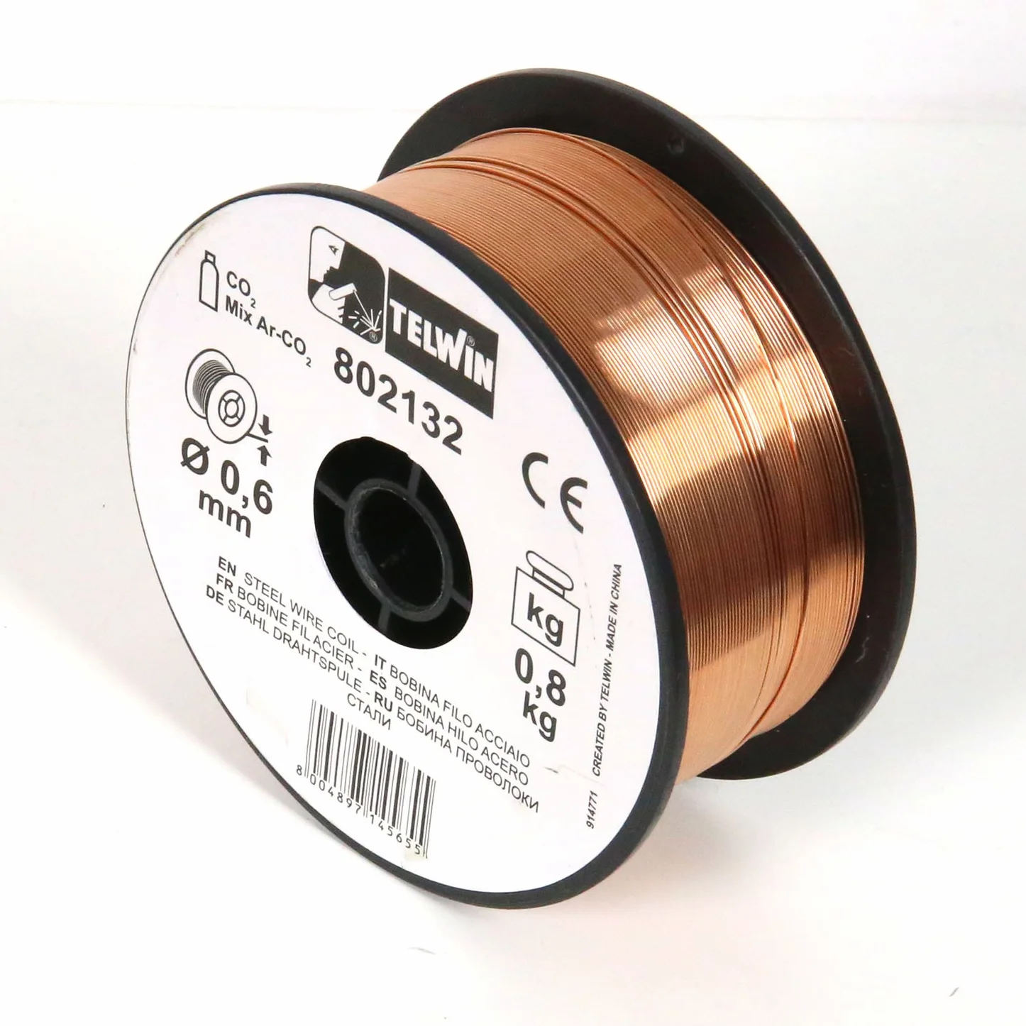 Telwin 802147 Kit Saldatura Acciaio Bombola a Perdere per Mig-Mag, 0.1 V, Multicolore, Acciaio - a perdere