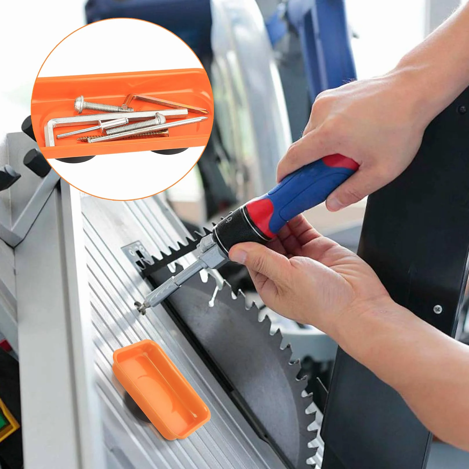 3 ciotole magnetiche per attrezzi, in acciaio inox, con supporto magnetico, supporto magnetico, vassoio magnetico per viti, chiodi da trapano, magnete ad alte prestazioni