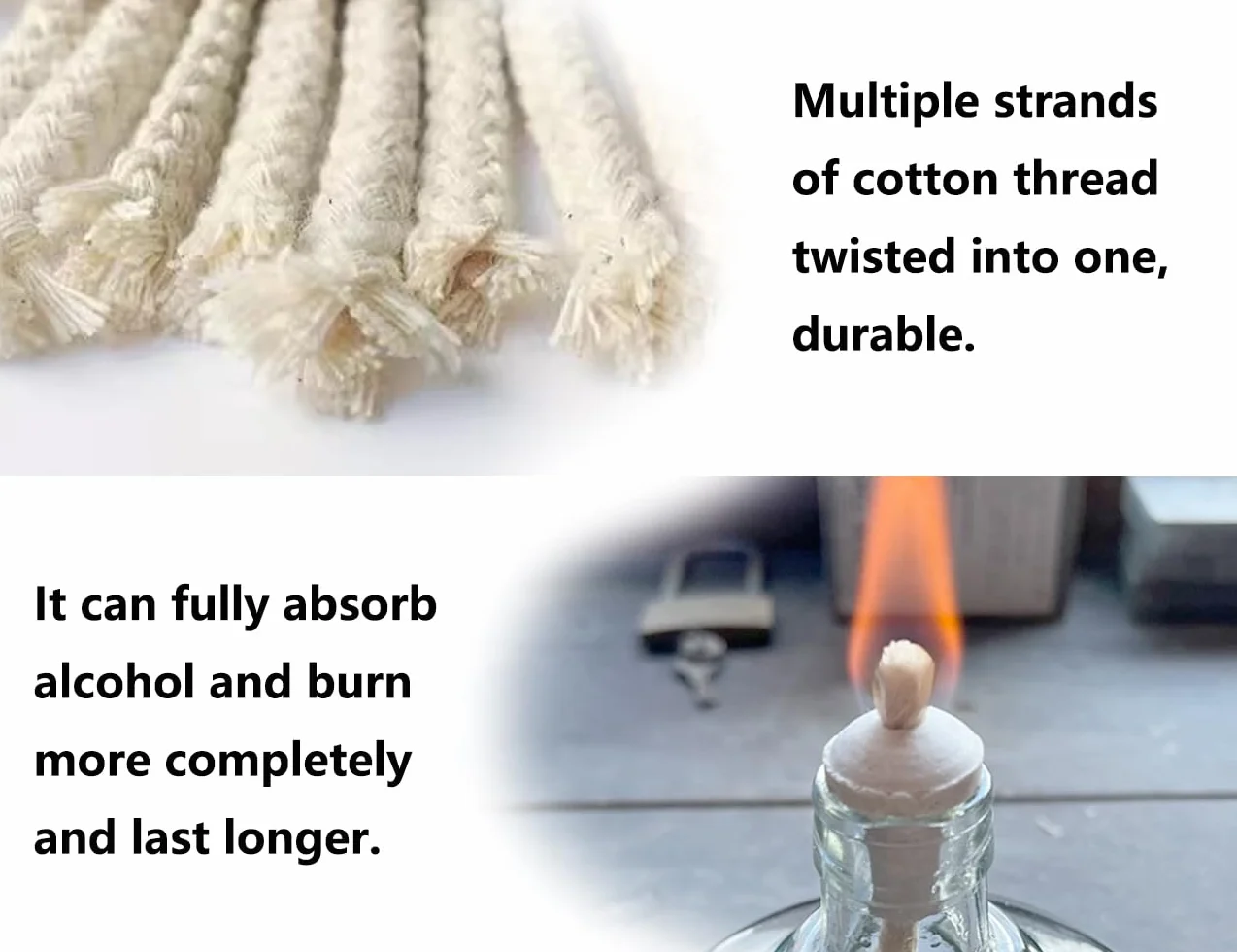 20 pezzi di stoppino per lampade a olio,stoppini di ricambio,stoppini di cotone,stoppini per candele,bruciatori per candele ad alcol,per candele a cherosene (rotondi,150 * 6 mm)