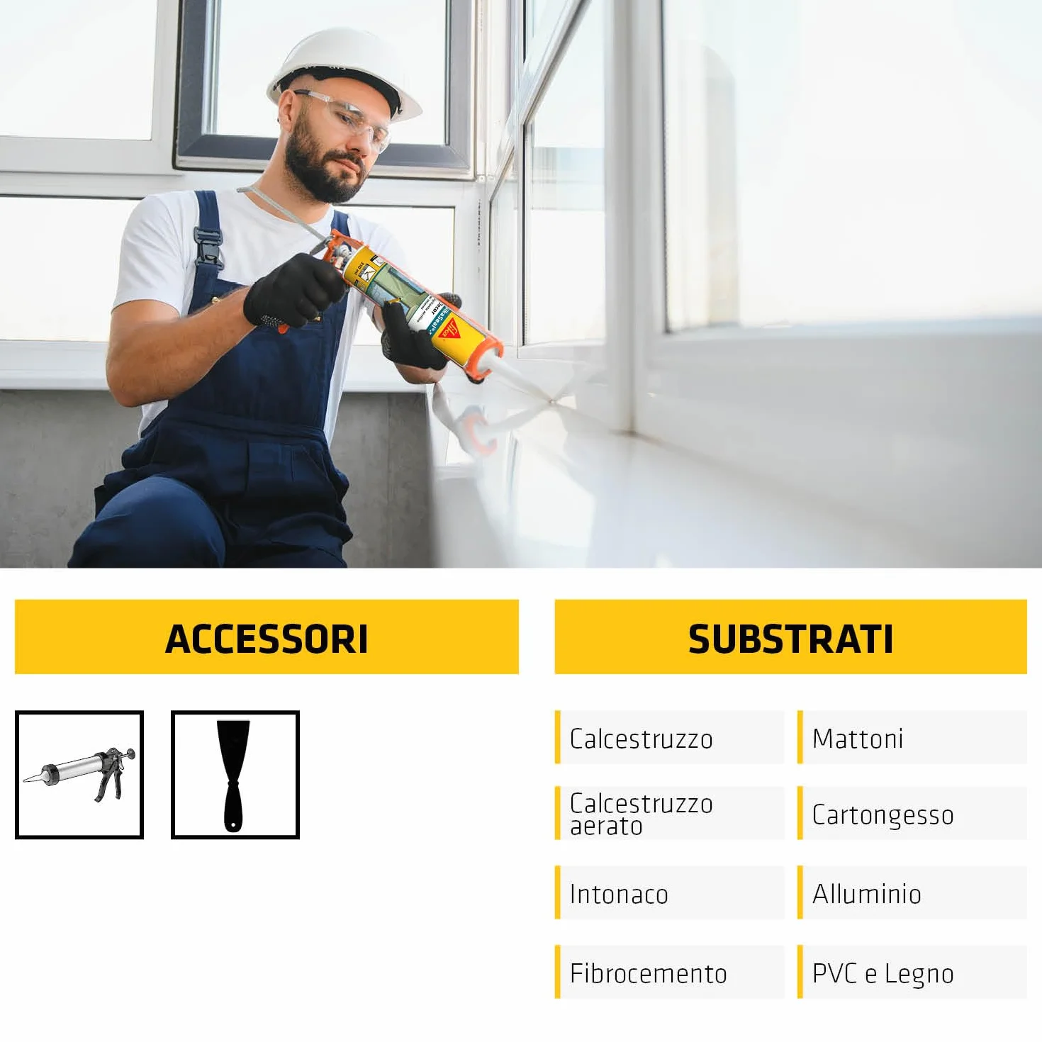 SIKA - Sigillante acrilico per interni - SikaSeal-157, Bianco - Ripara crepe, battiscopa e infissi con un tocco - Facilissimo da usare e sovraverniciare - 310ml