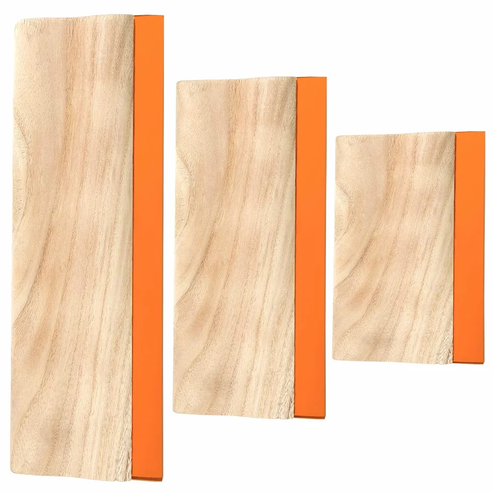 Caydo raschietto per serigrafia 3 pezzi 75 Durometri legno 15CM 24CM 35CM