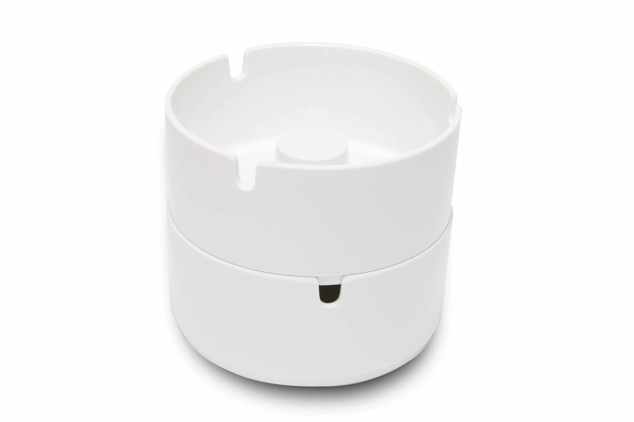 Garnet Posacenere Luna 6 Pezzi Plastica Melamina Resistente Alte Temperature Antiurto Diametro 10 cm Bianco Made in Italy