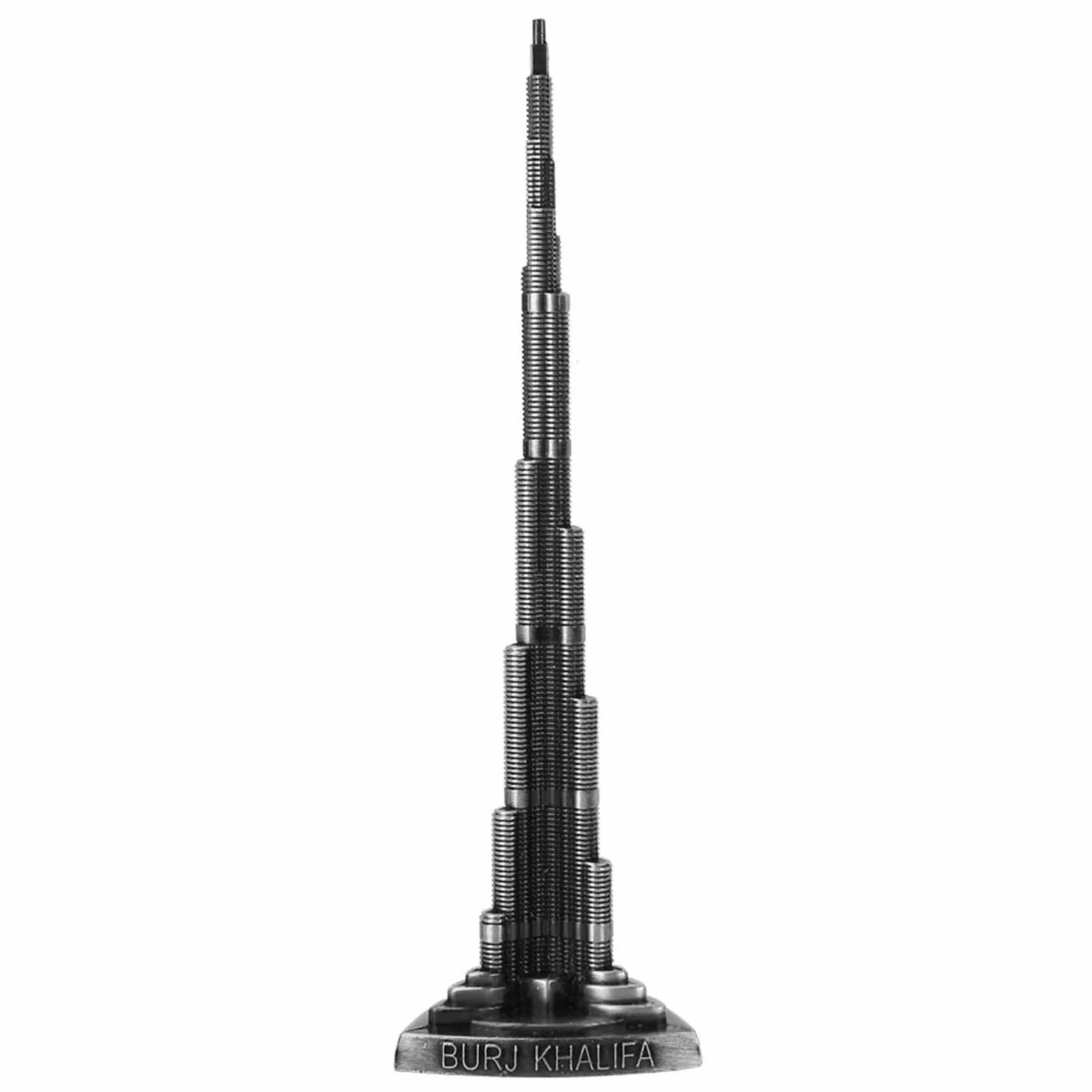 Burj Khalifa Miniatura Torre Ornamento Modello Dubai Decorazione Scrivania Statua