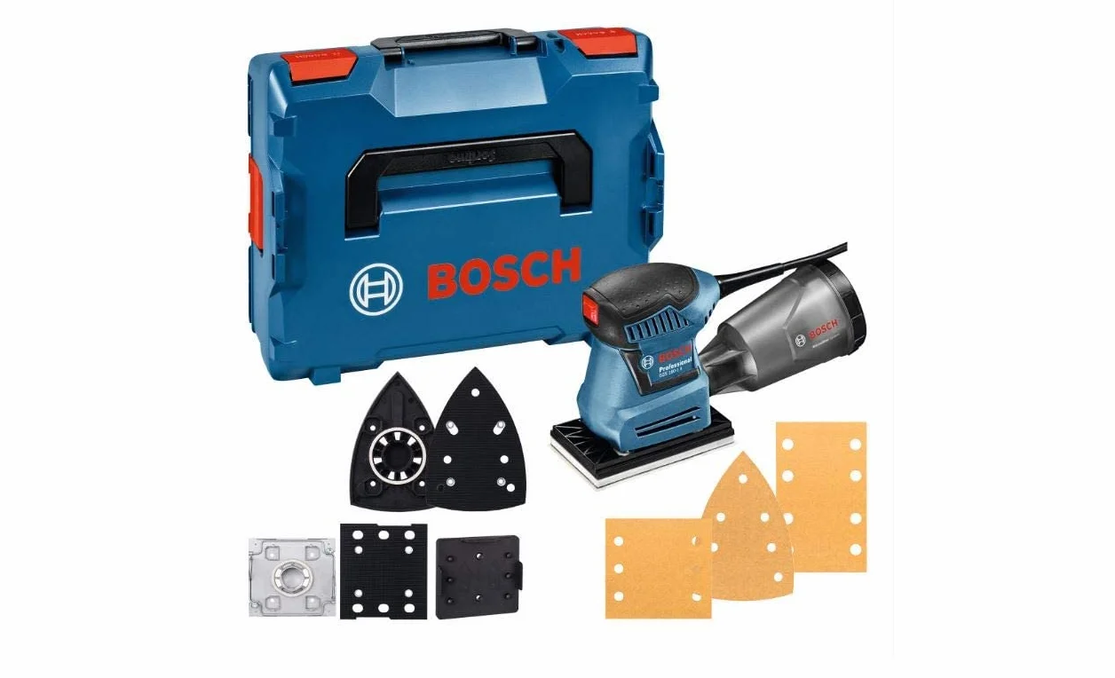 Bosch Professional Levigatrice Orbitale GSS 160-1 A Multi 180W Ø1,6mm L-BOXX