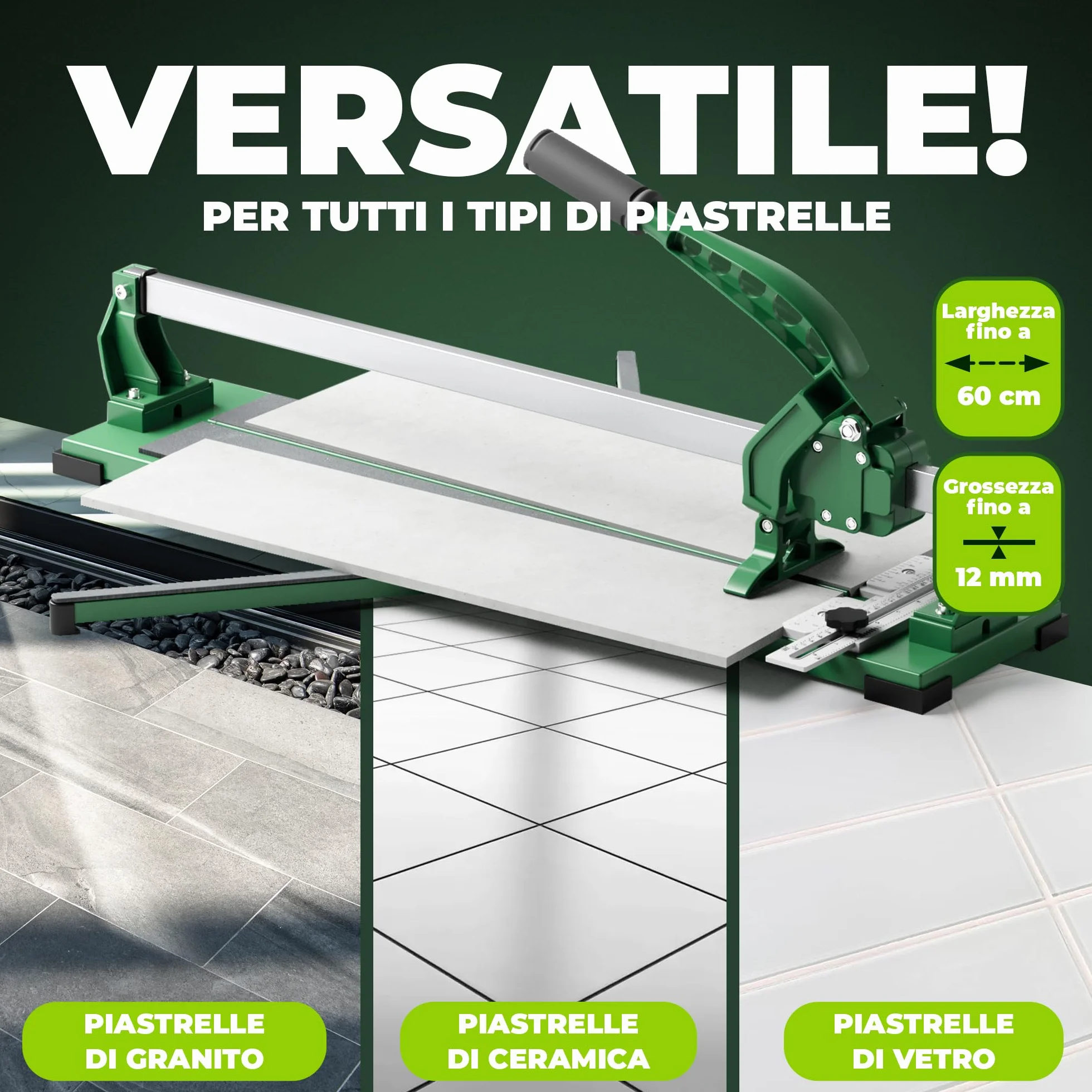 Serie ProCut – Ruota di ricambio per tagliapiastrelle – 22 × 6 × 6 mm carburo di tungsteno con asta – Ruota di ricambio per tagliapiastrelle – per tagliare piastrelle, vetro, piastrelle