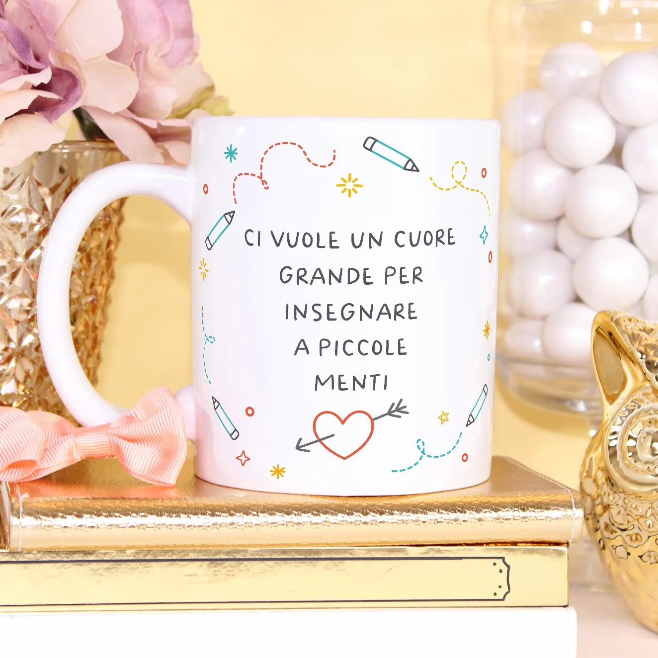 Tazza in ceramica per INSEGNANTE 11 oz 350 ml idea regalo compleanno natale laurea