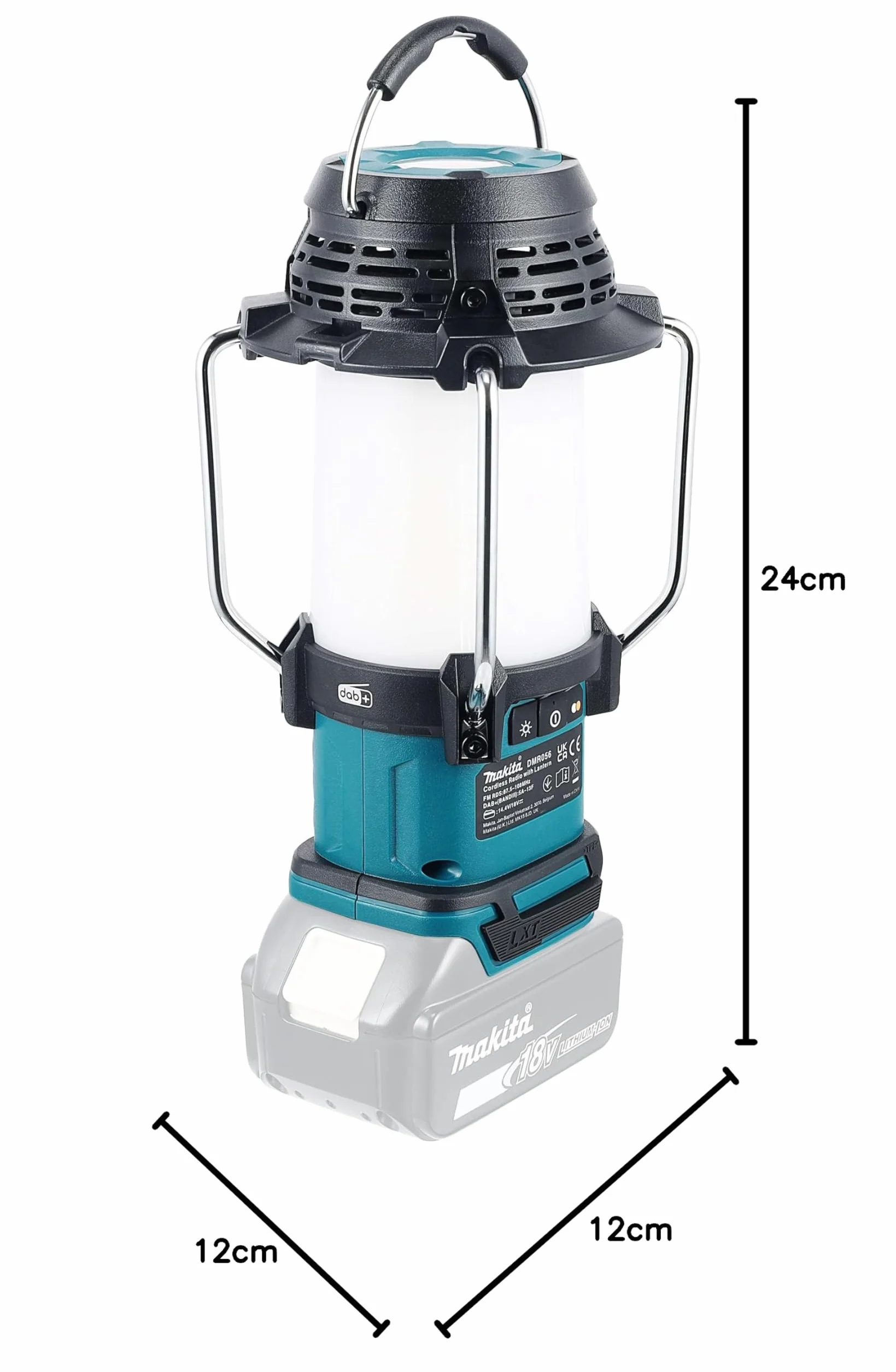 Makita DMR056 Radio portable Analogique et numérique Noir, Bleu