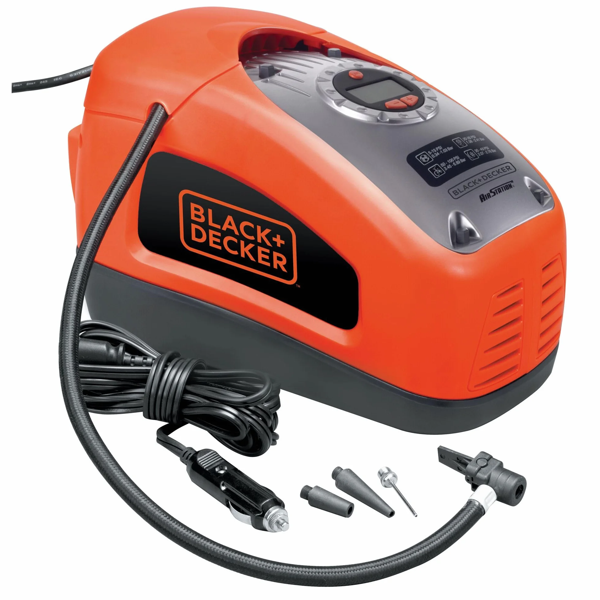 BLACK+DECKER, Compressore portatile 11 BAR. ASI300-QS