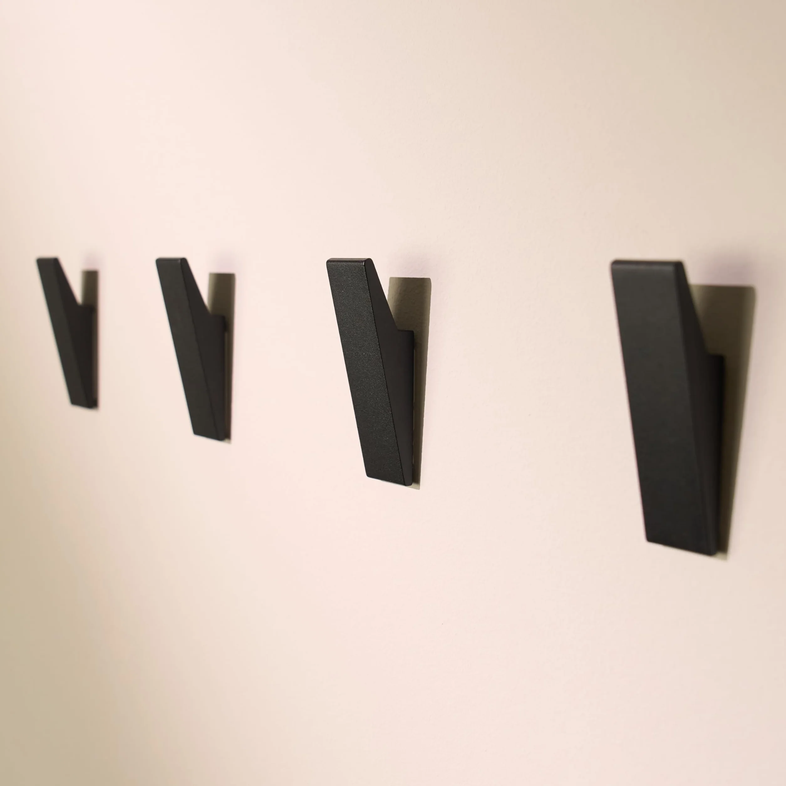 Ganci adesivi forte Design Amburgo 4 Pezzi Porta asciugamani bagno nero